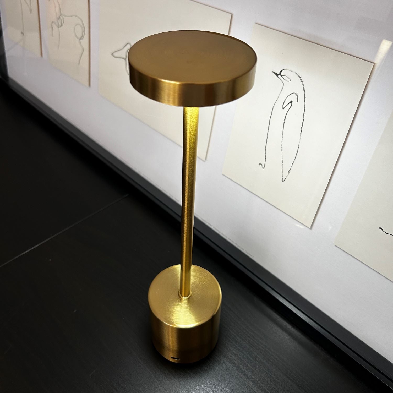 Touch Gold Table Lamp 3 Light Color Dimmable