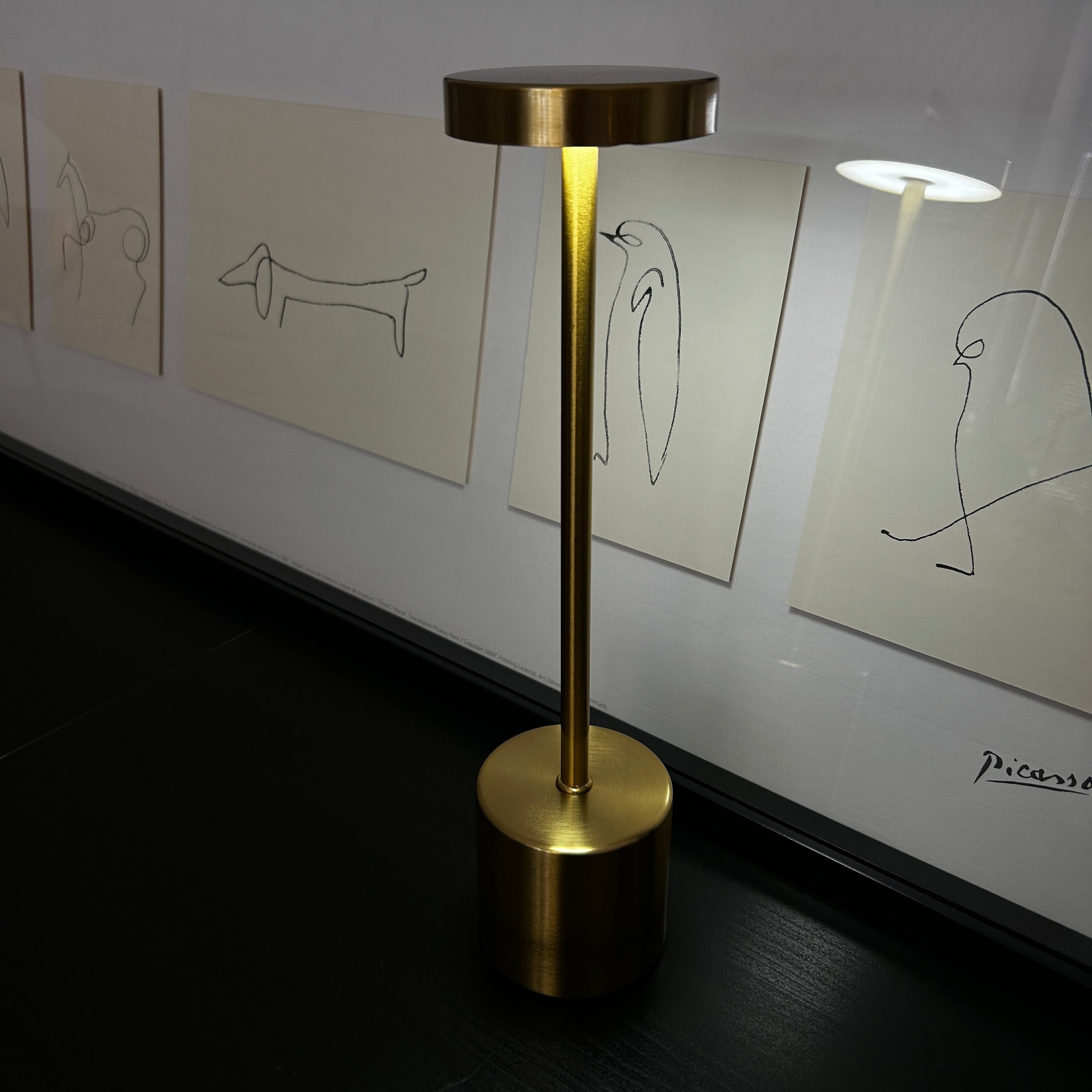 Touch Gold Table Lamp 3 Light Color Dimmable