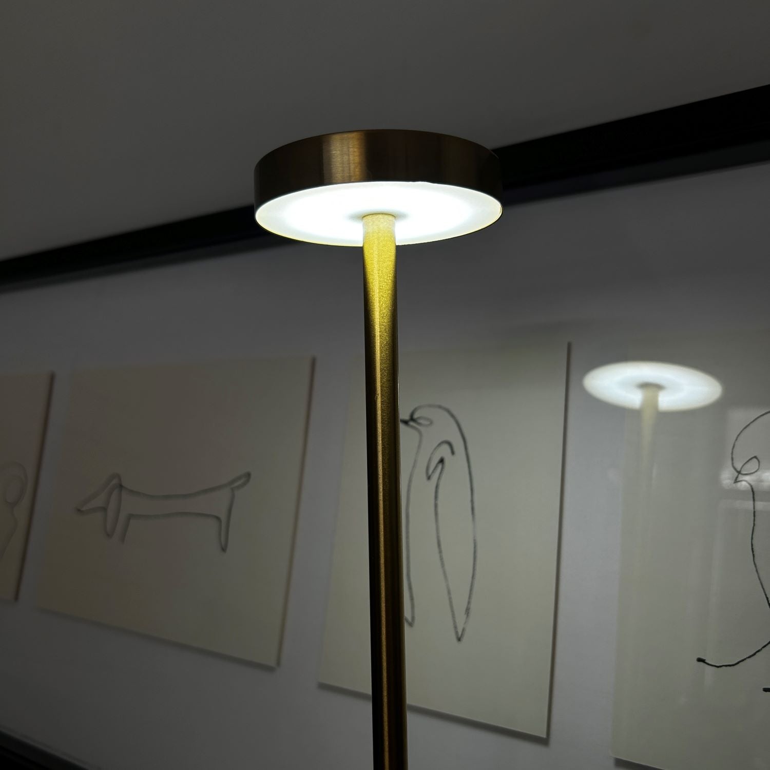 Touch Gold Table Lamp 3 Light Color Dimmable