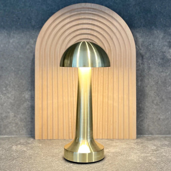 Gold Color Mushroom Table Lamp