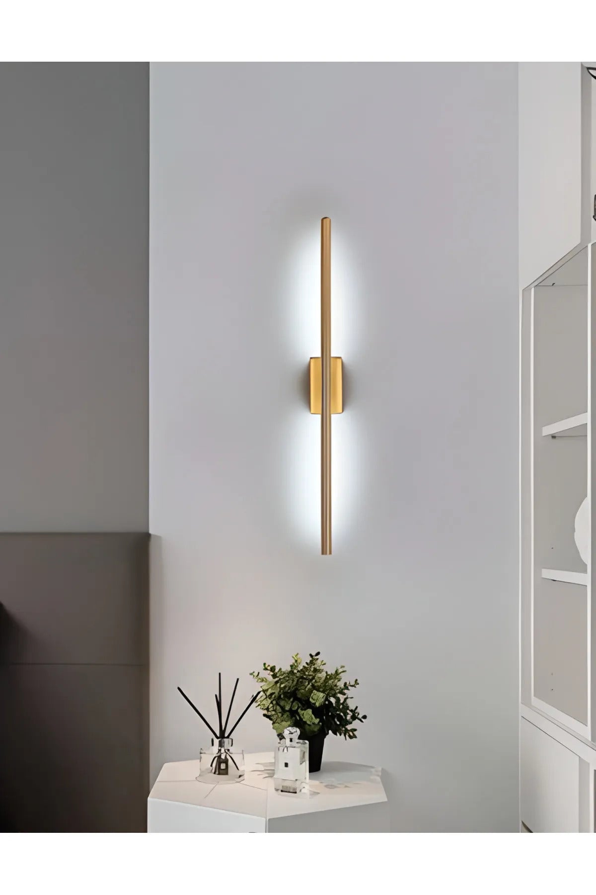 Wall Reflective LED Wall Lamp Gold Color