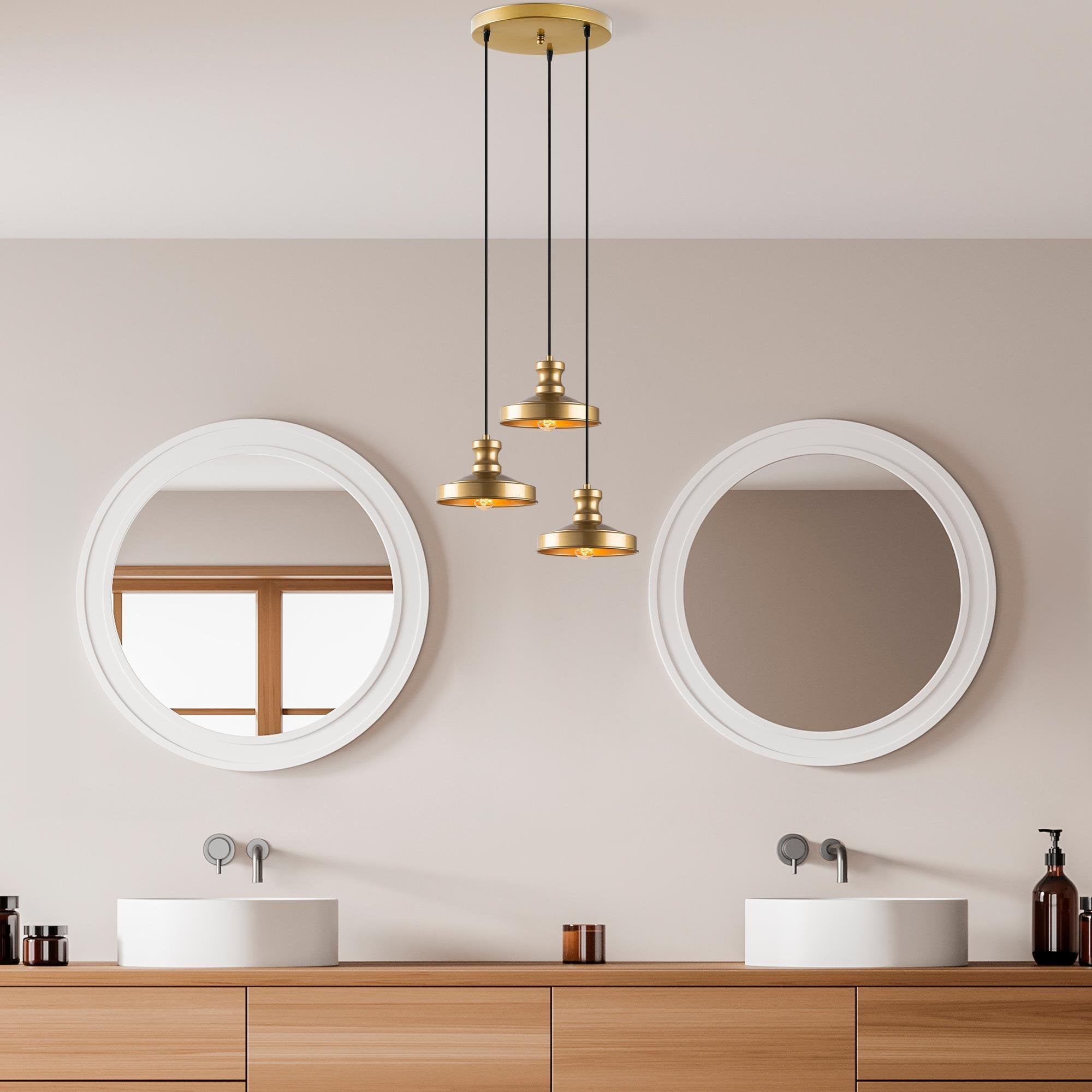 Güllü 182 Gold 3 Sıvama Sarkıt Aydınlatma | ByLamp