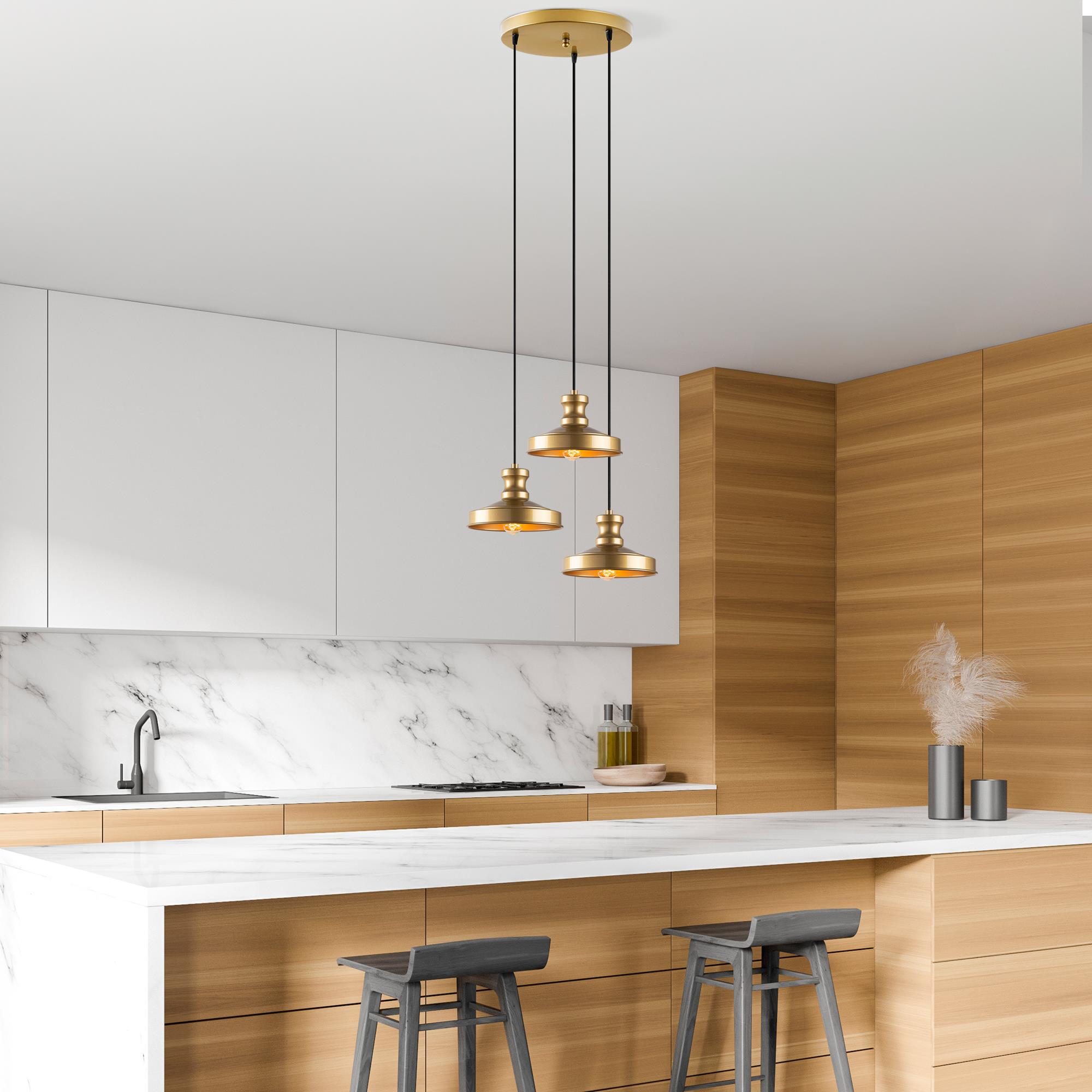 Güllü 182 Gold 3 Sıvama Sarkıt Aydınlatma | ByLamp