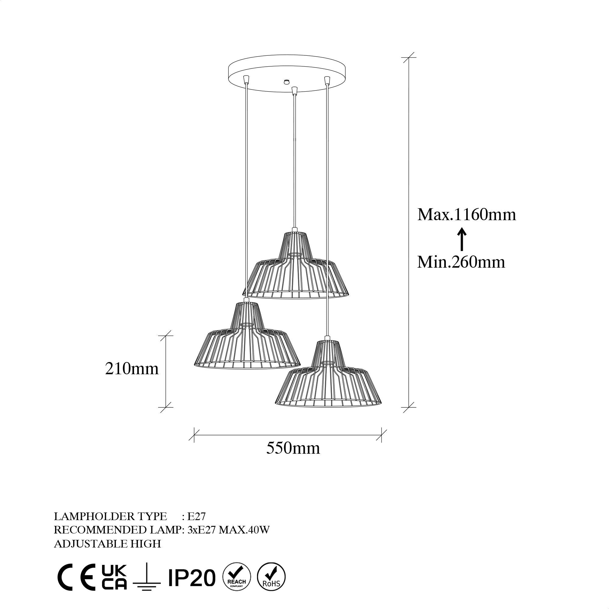 Hakcu 11950 Tel Sarkıt Aydınlatma | ByLamp