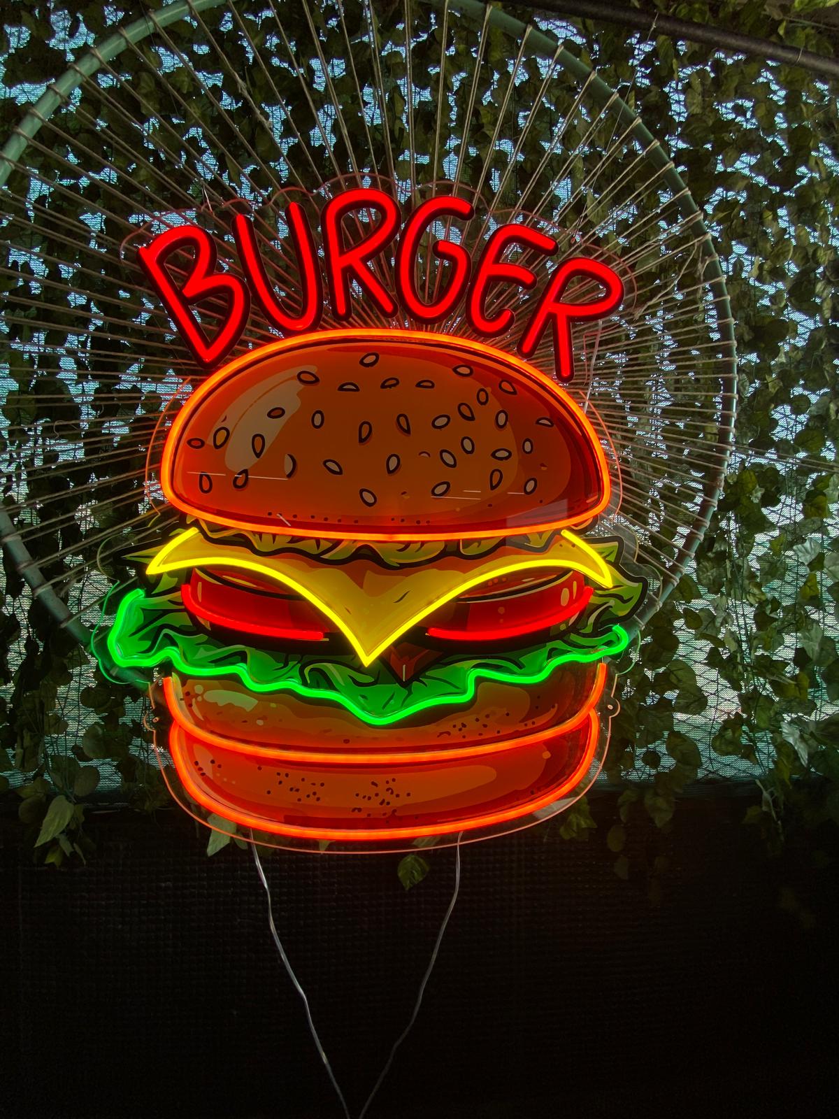 Hamburger Neon Lamba | ByLamp