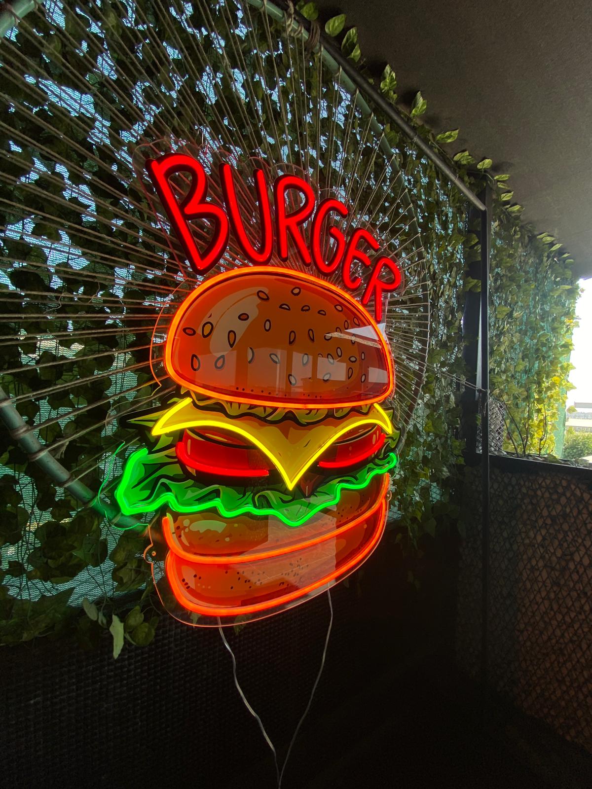 Hamburger Neon Lamba | ByLamp