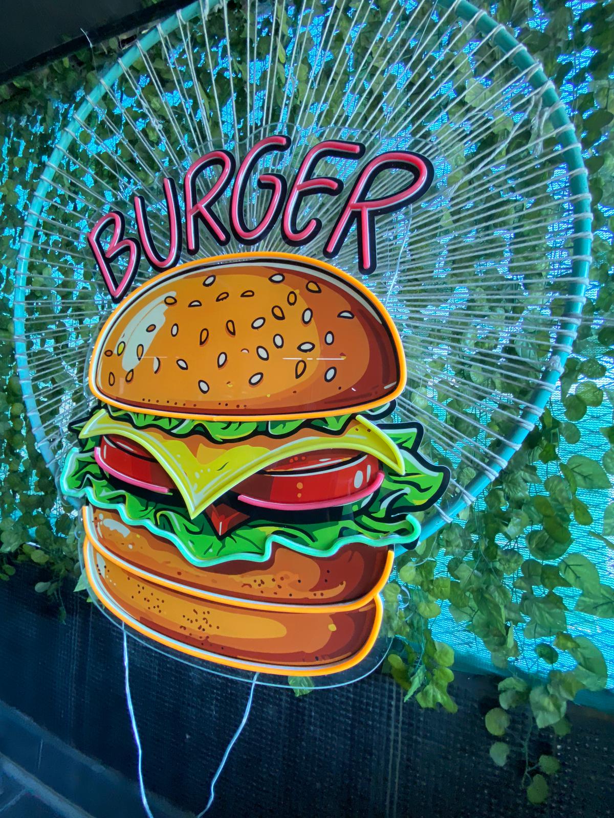 Hamburger Neon Lamba | ByLamp