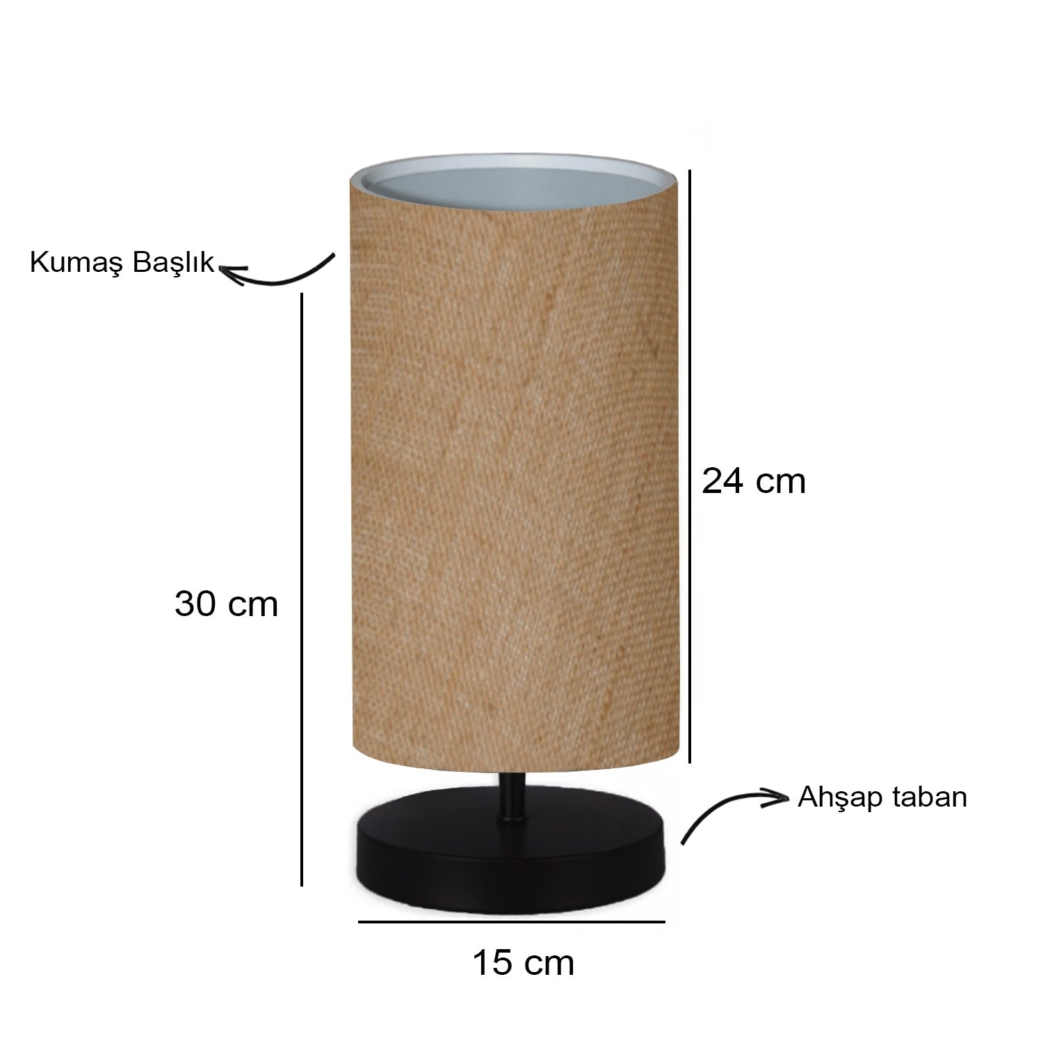 Wicker Fabric Design Wooden Leg Lampshade | ByLamp