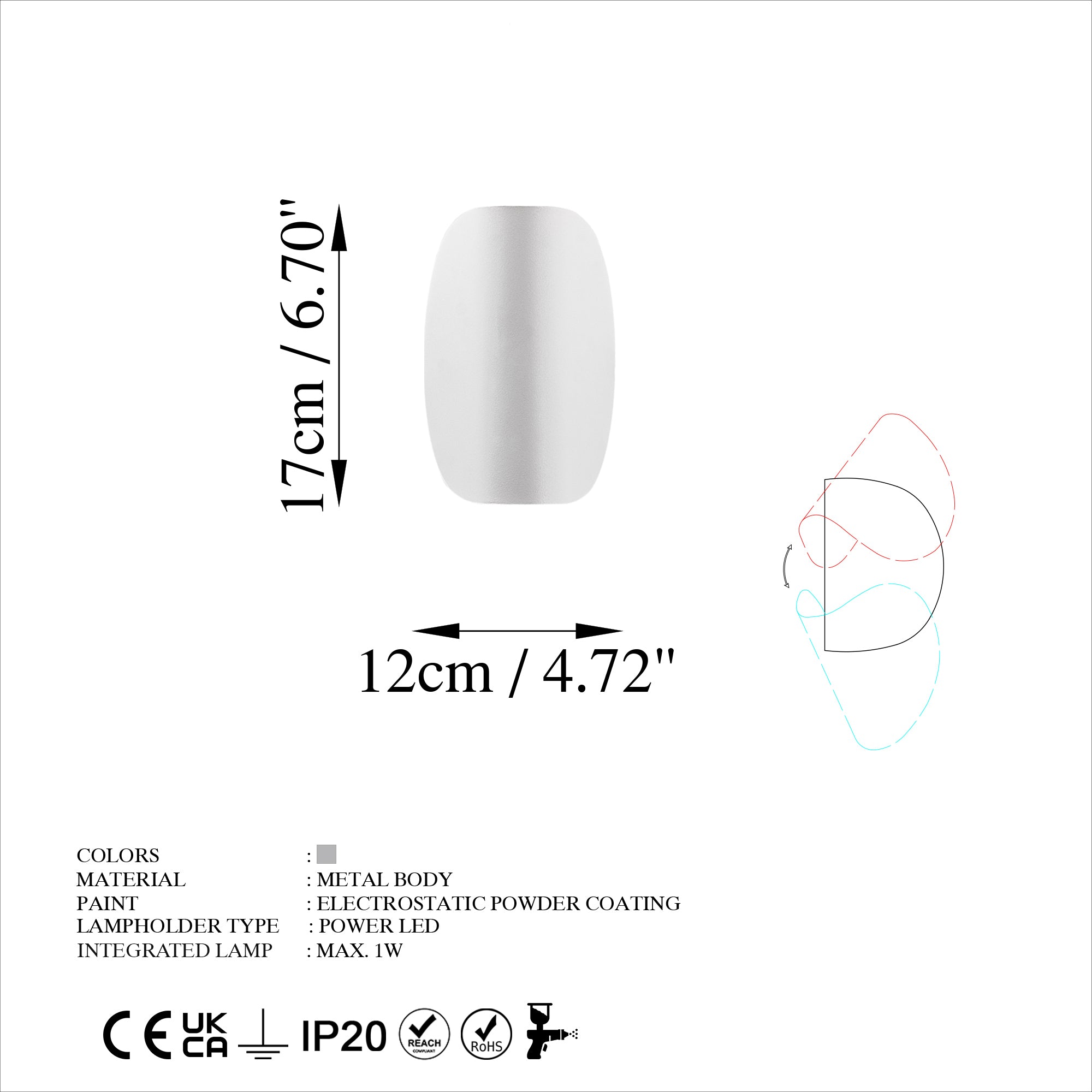 Heybe 13626 Led Aplik Duvar Aydınlatma | ByLamp