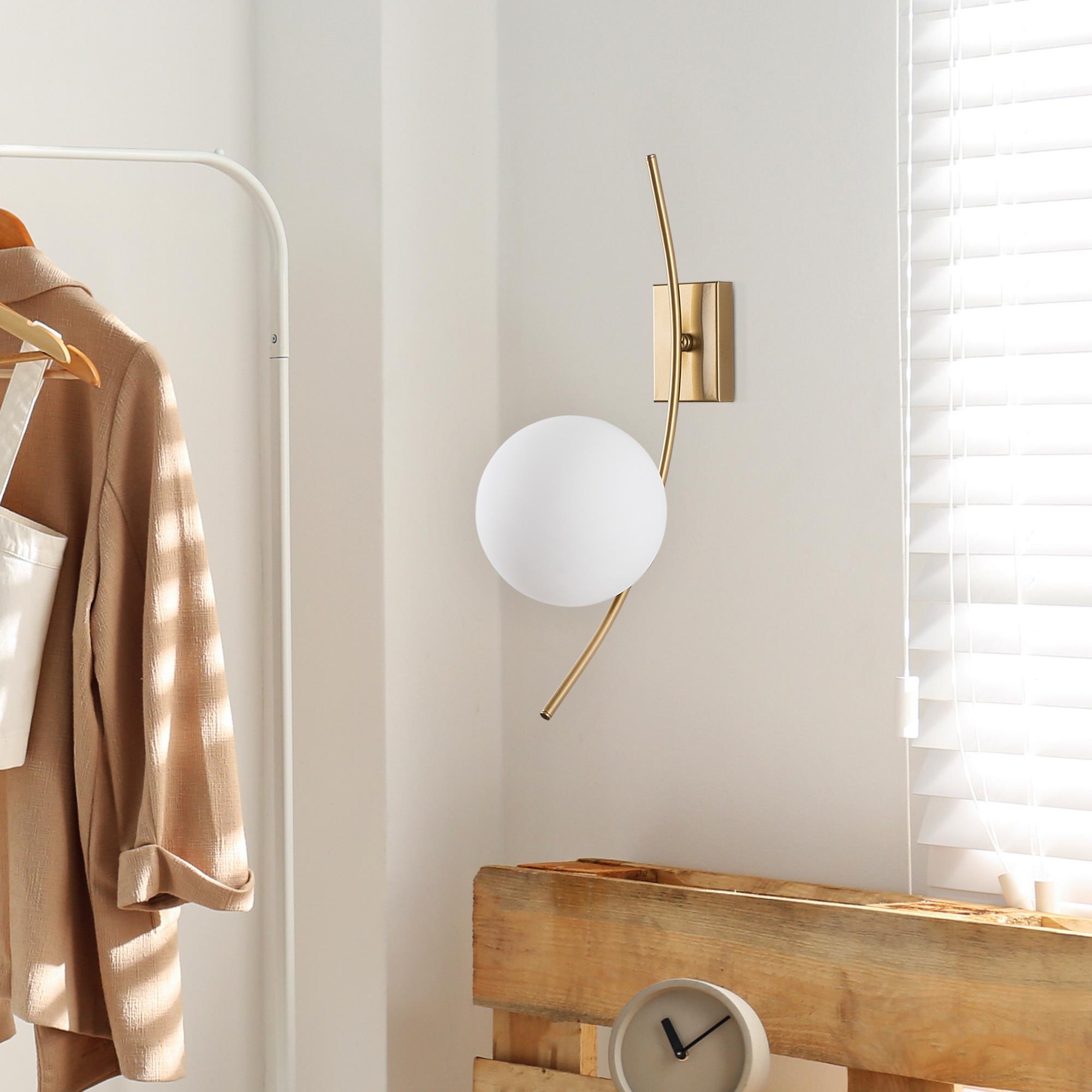 Hilal 3822 Cam Aplik Duvar Aydınlatma | ByLamp