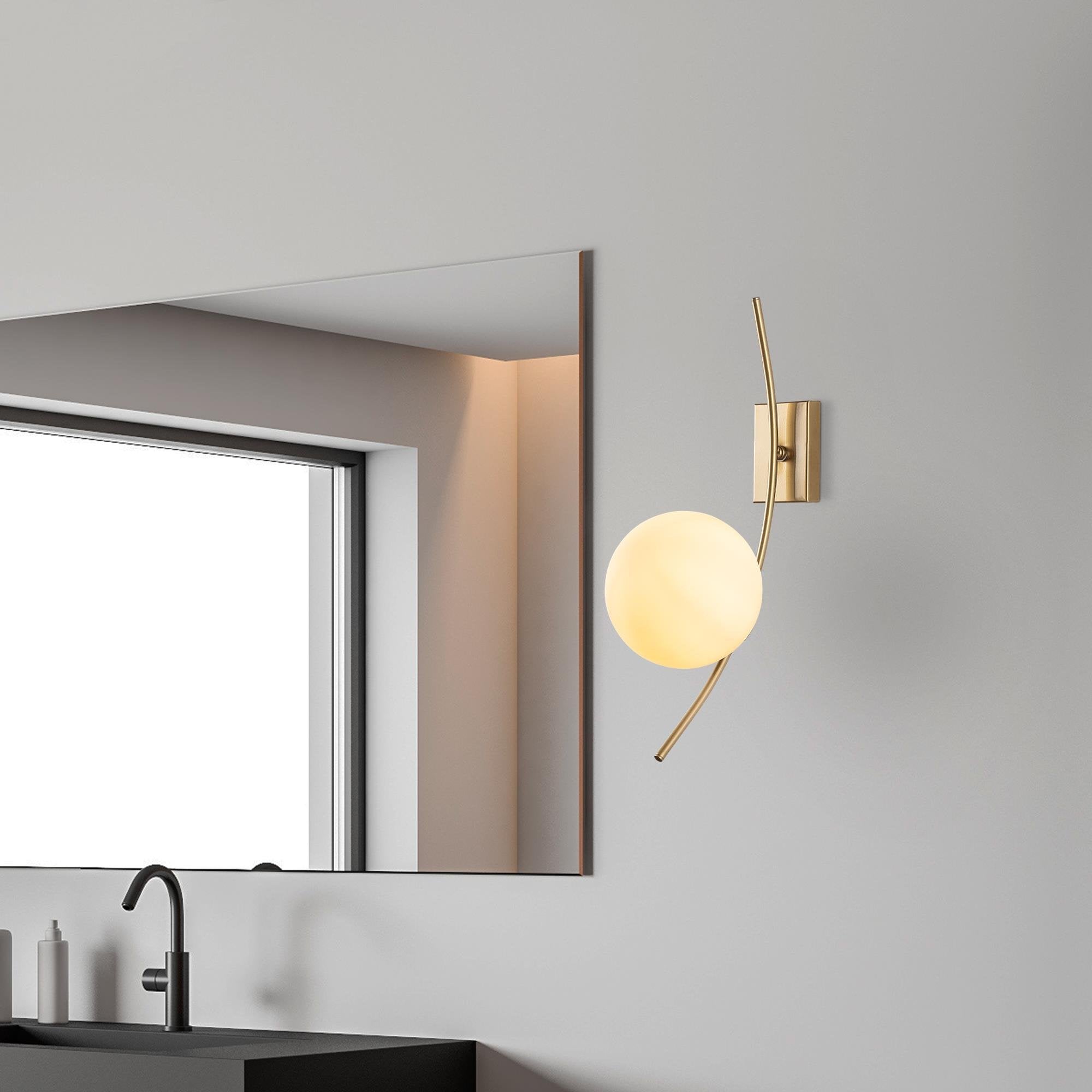 Hilal 3822 Cam Aplik Duvar Aydınlatma | ByLamp