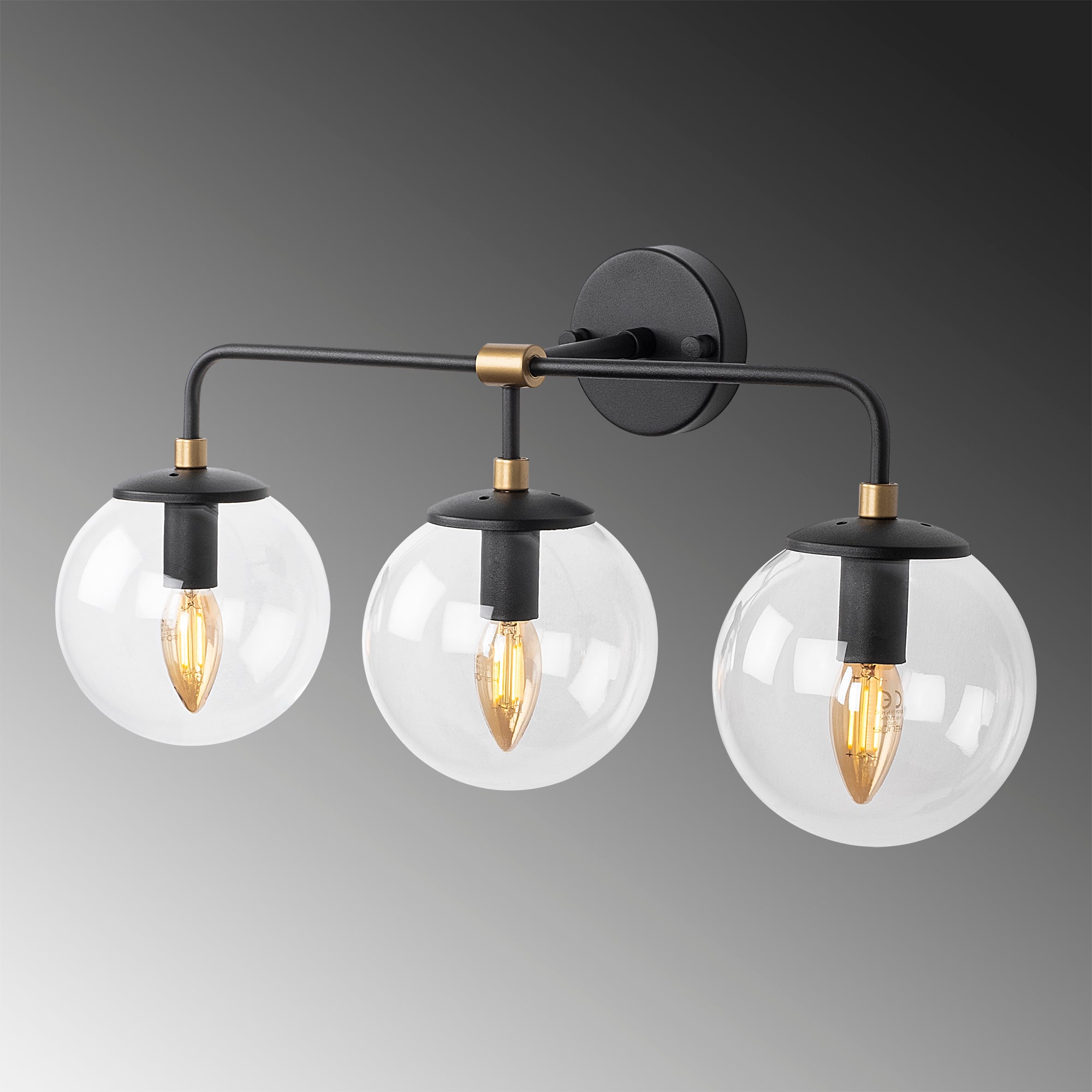 Horn 12208 Cam Aplik Duvar Aydınlatma | ByLamp