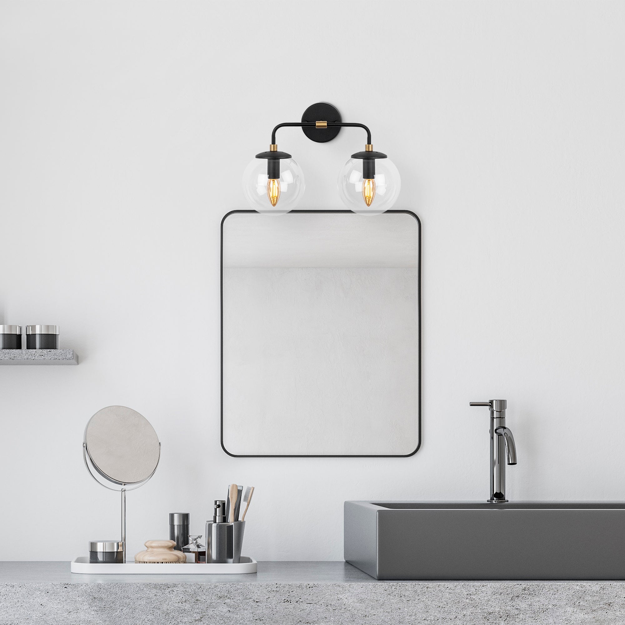 Horn 12213 Cam Aplik Duvar Aydınlatma | ByLamp