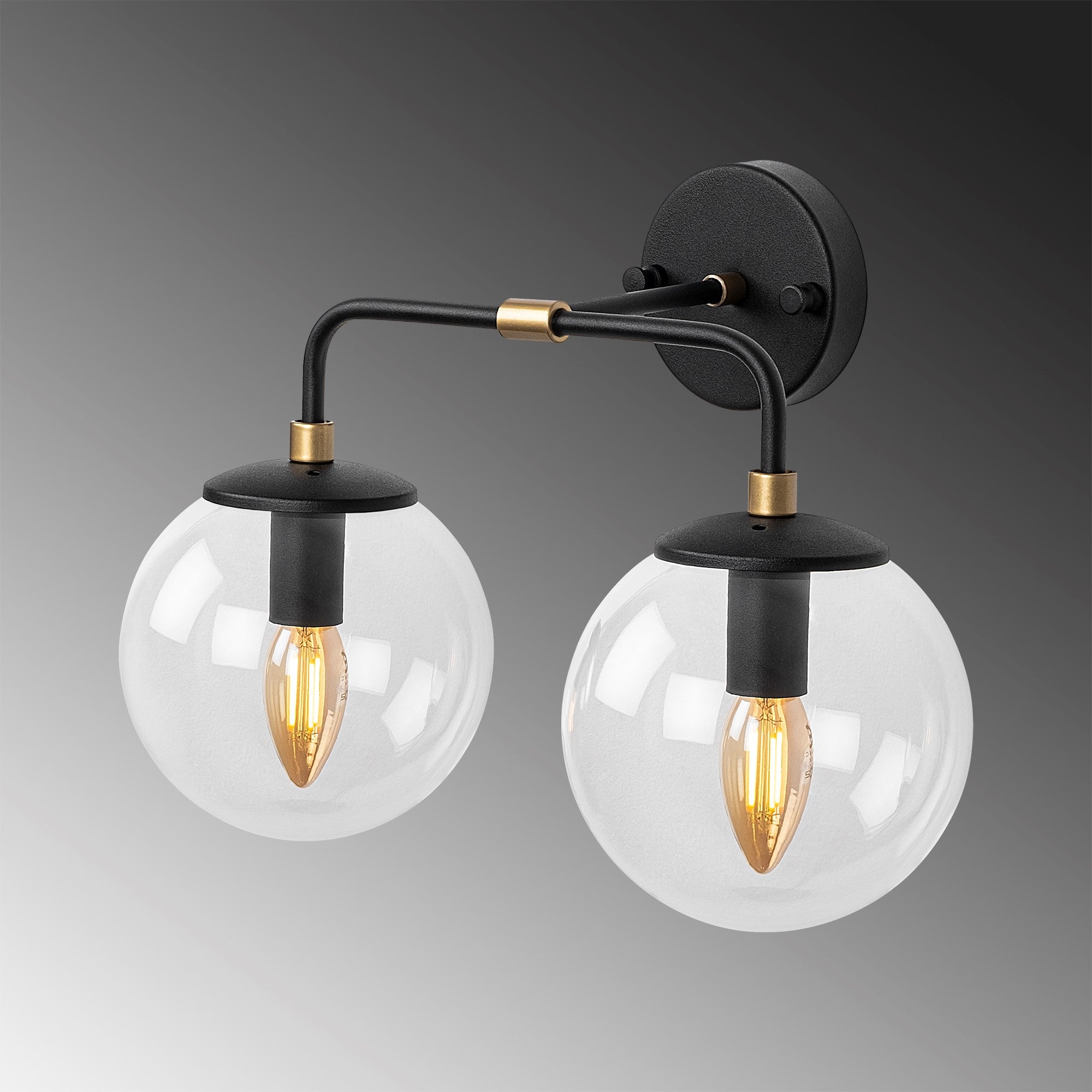 Horn 12213 Cam Aplik Duvar Aydınlatma | ByLamp