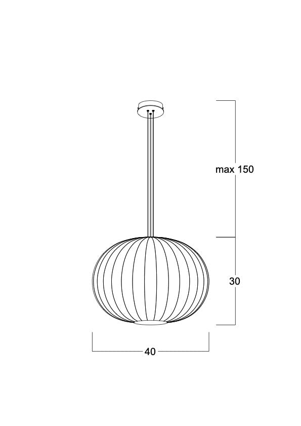 Telibol Zeytin Siyah Tel Sarkıt Aydınlatma | ByLamp