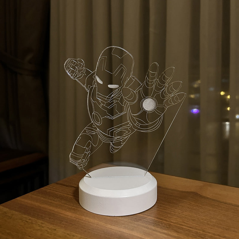 Flying Iron Man Figured Decorative Gift Led Table Lamp | BYLAMP