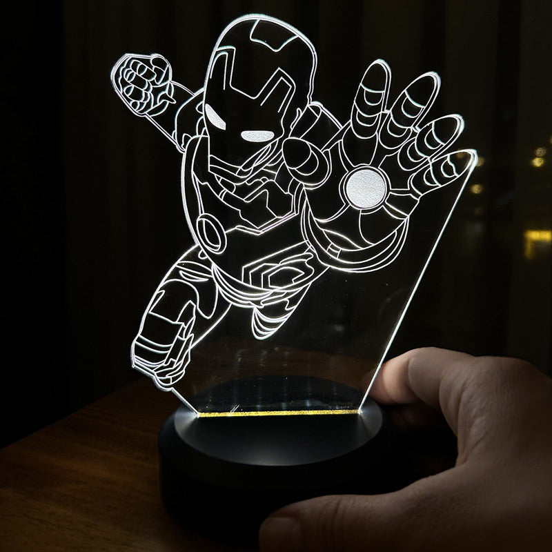 Flying Iron Man Figured Decorative Gift Led Table Lamp | BYLAMP