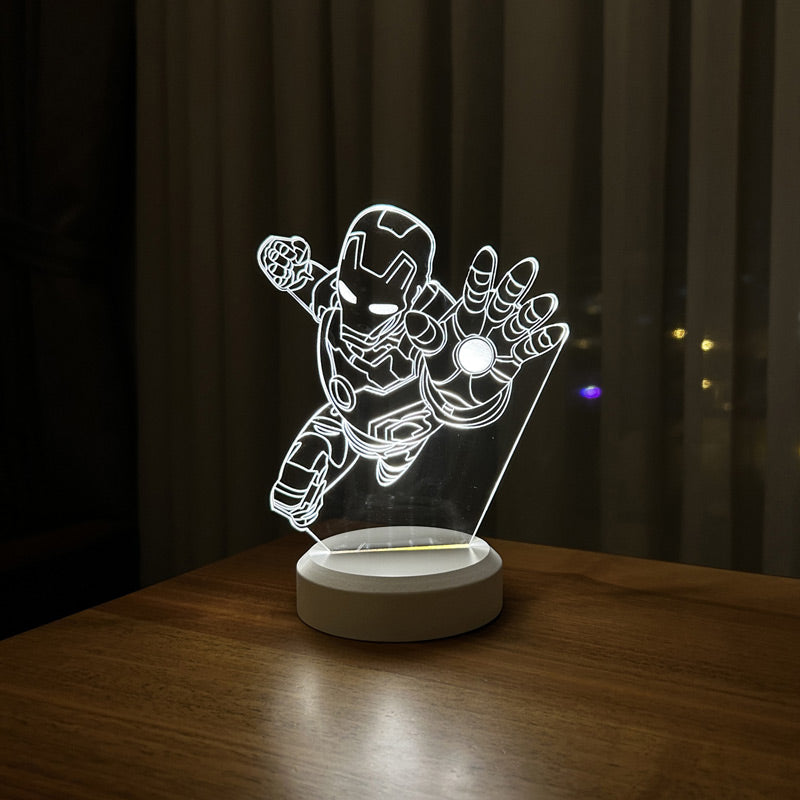 Flying Iron Man Figured Decorative Gift Led Table Lamp | BYLAMP