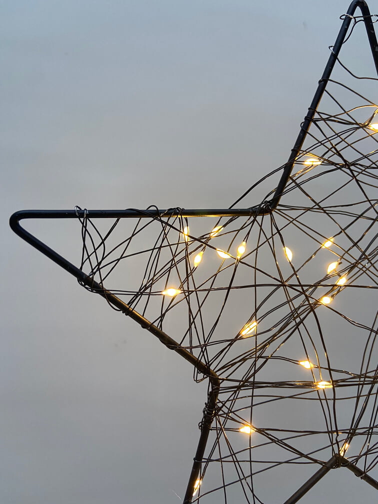 Işıklı Metal Yıldız Lamba | ByLamp