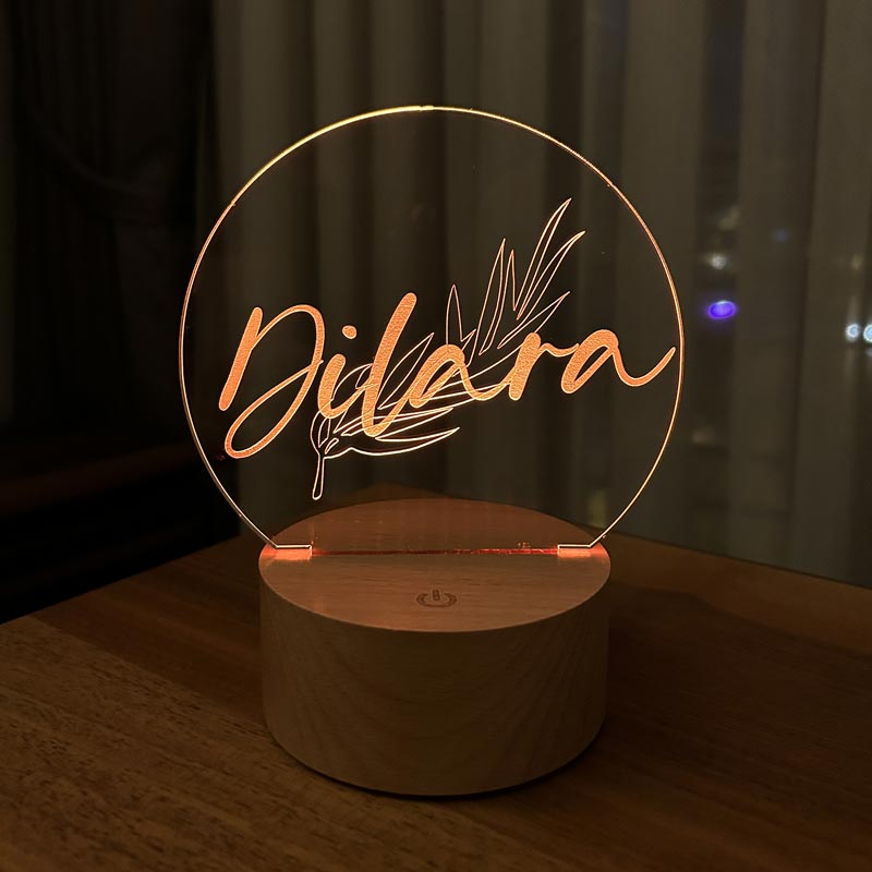 İsme Özel Dekoratif Hediye Led Masa Lambası | BYLAMP