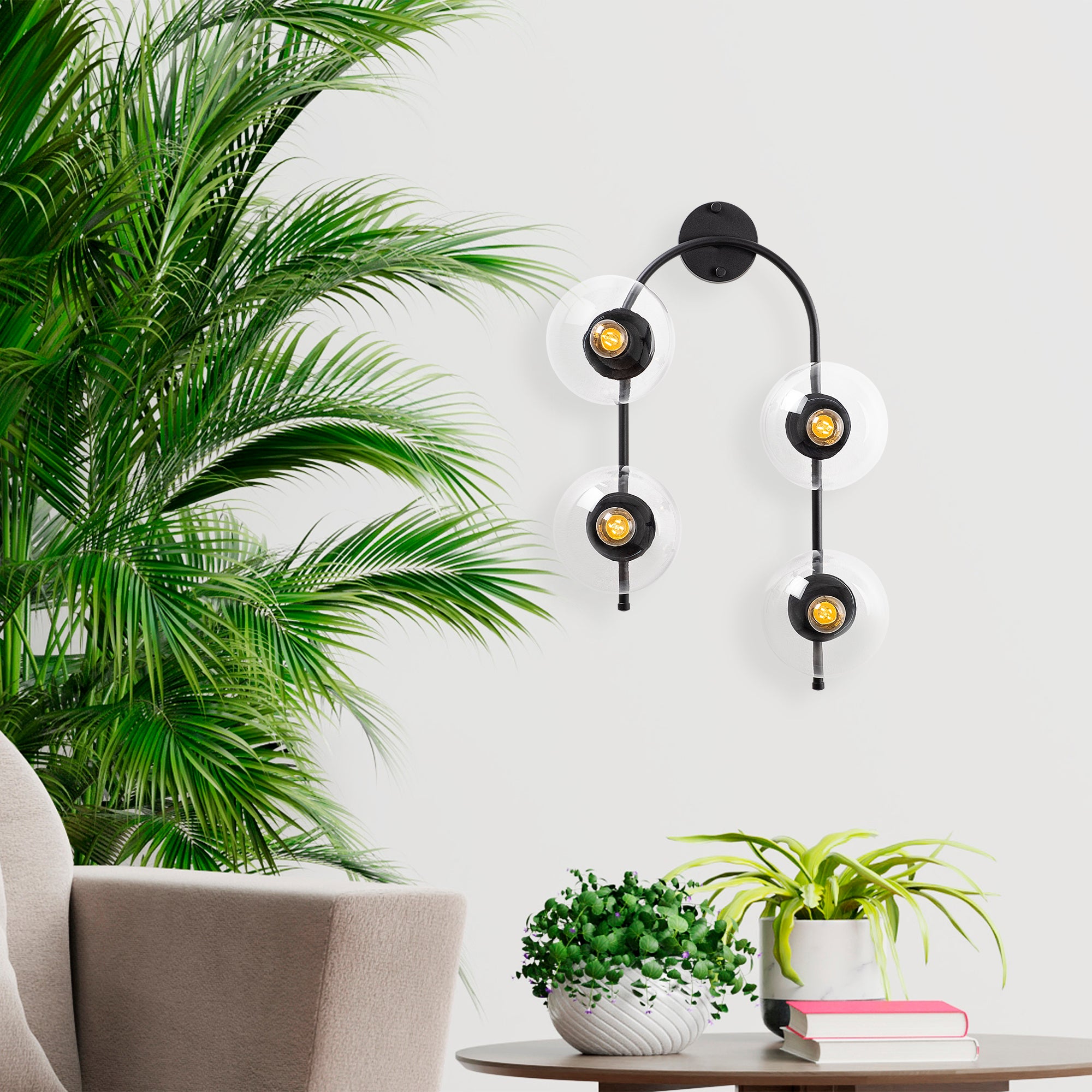 Jewel 10590 Cam Aplik Duvar Aydınlatma | ByLamp