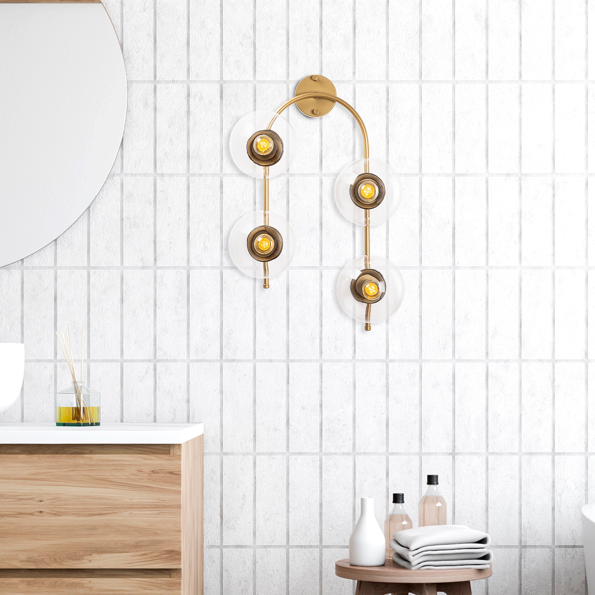 Jewel 10600 Cam Aplik Duvar Aydınlatma | ByLamp