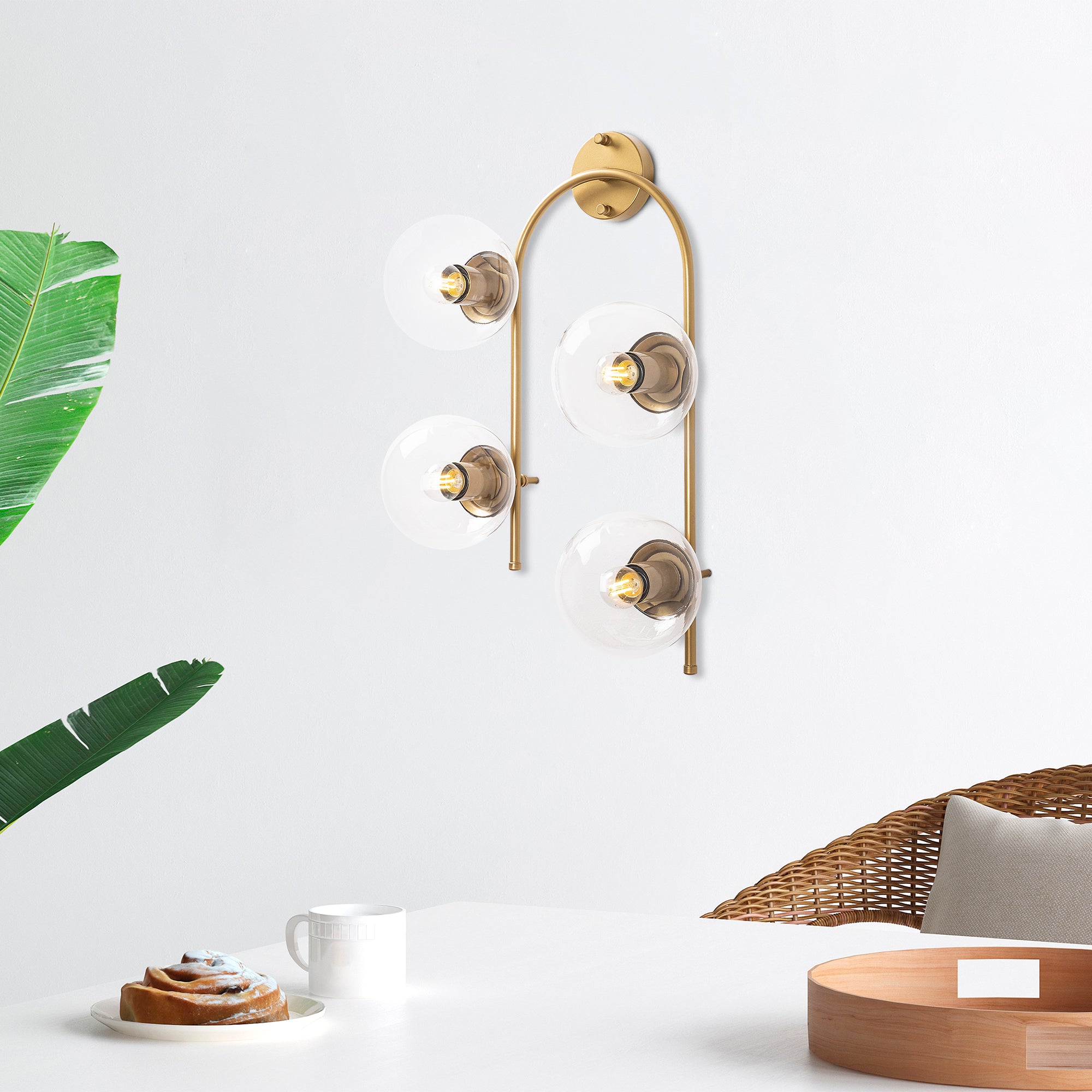 Jewel 10600 Cam Aplik Duvar Aydınlatma | ByLamp