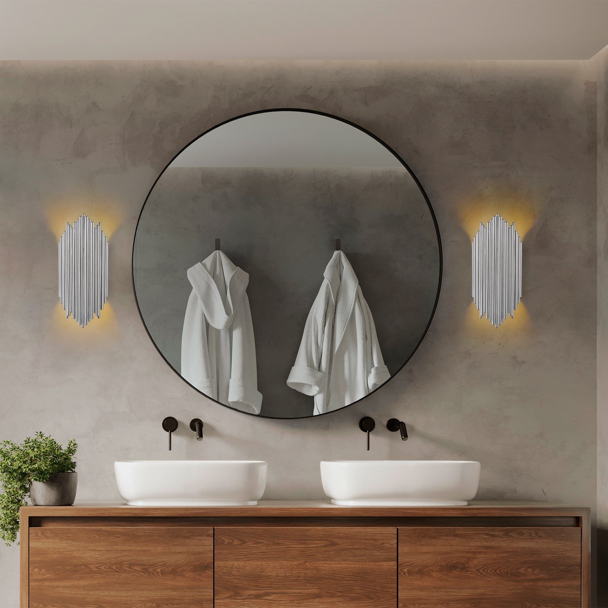 Kara 13347 Sıvama Aplik Duvar Aydınlatma | ByLamp