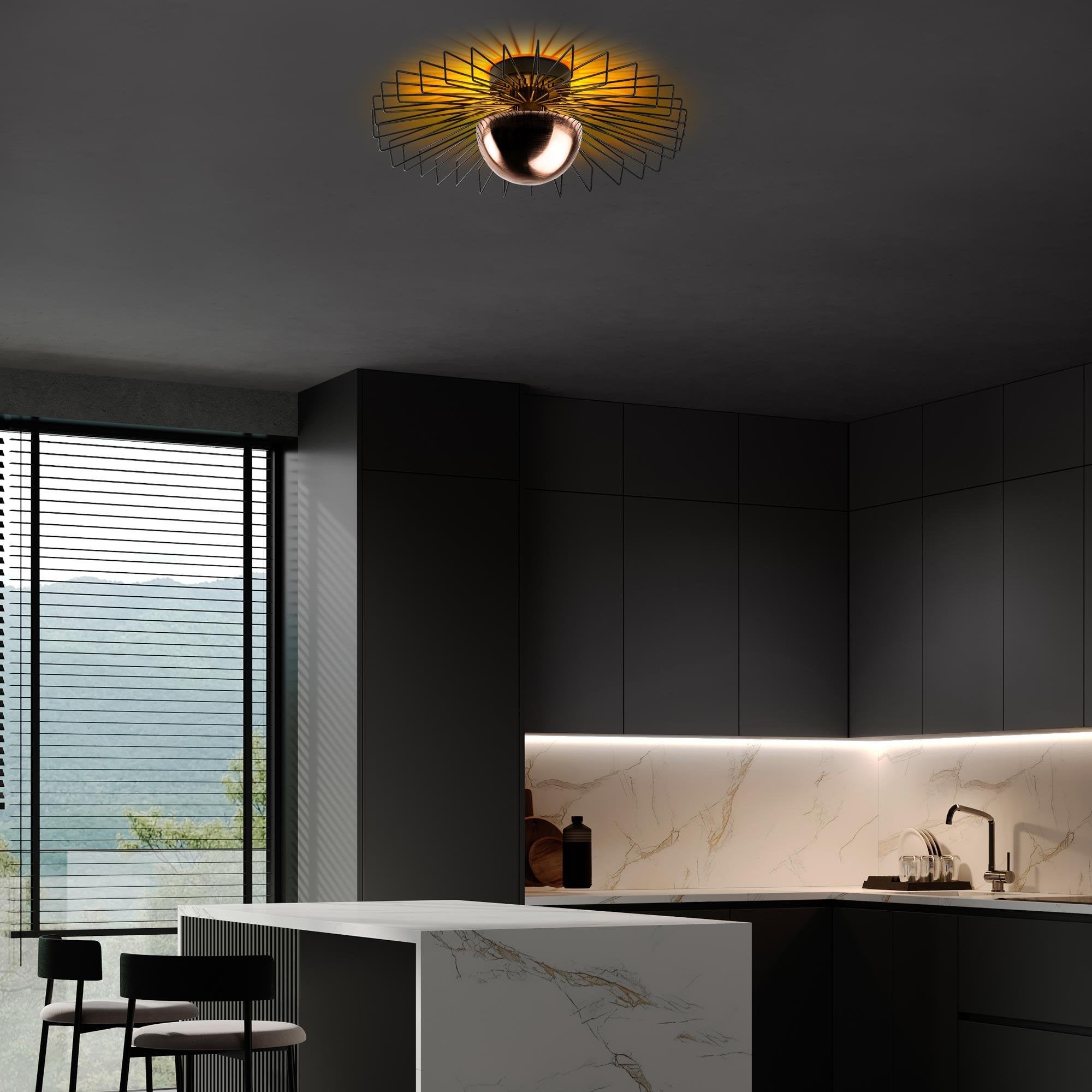 Kaya 15225 L Tel Plafonyer Aydınlatma | ByLamp