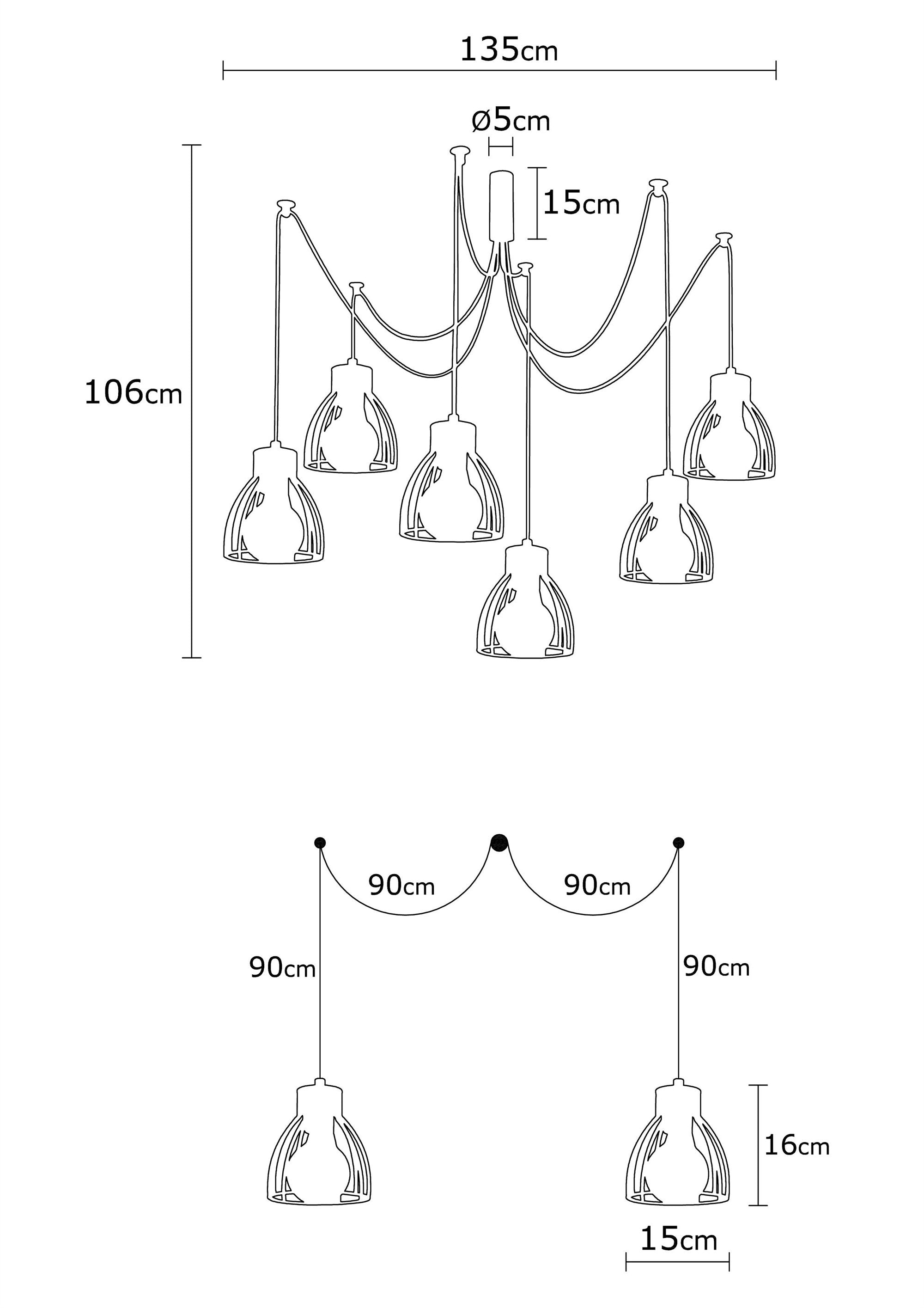 Kemah N 1233 Tel Sarkıt Aydınlatma | ByLamp