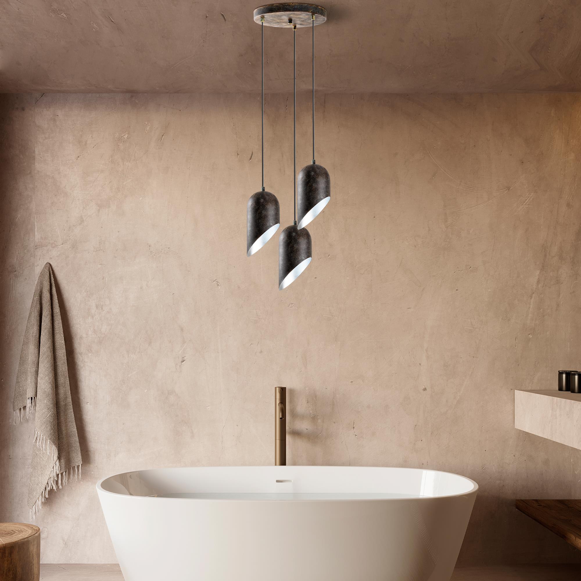 Kesik 6176 3 Retro Sıvama Sarkıt Aydınlatma | ByLamp