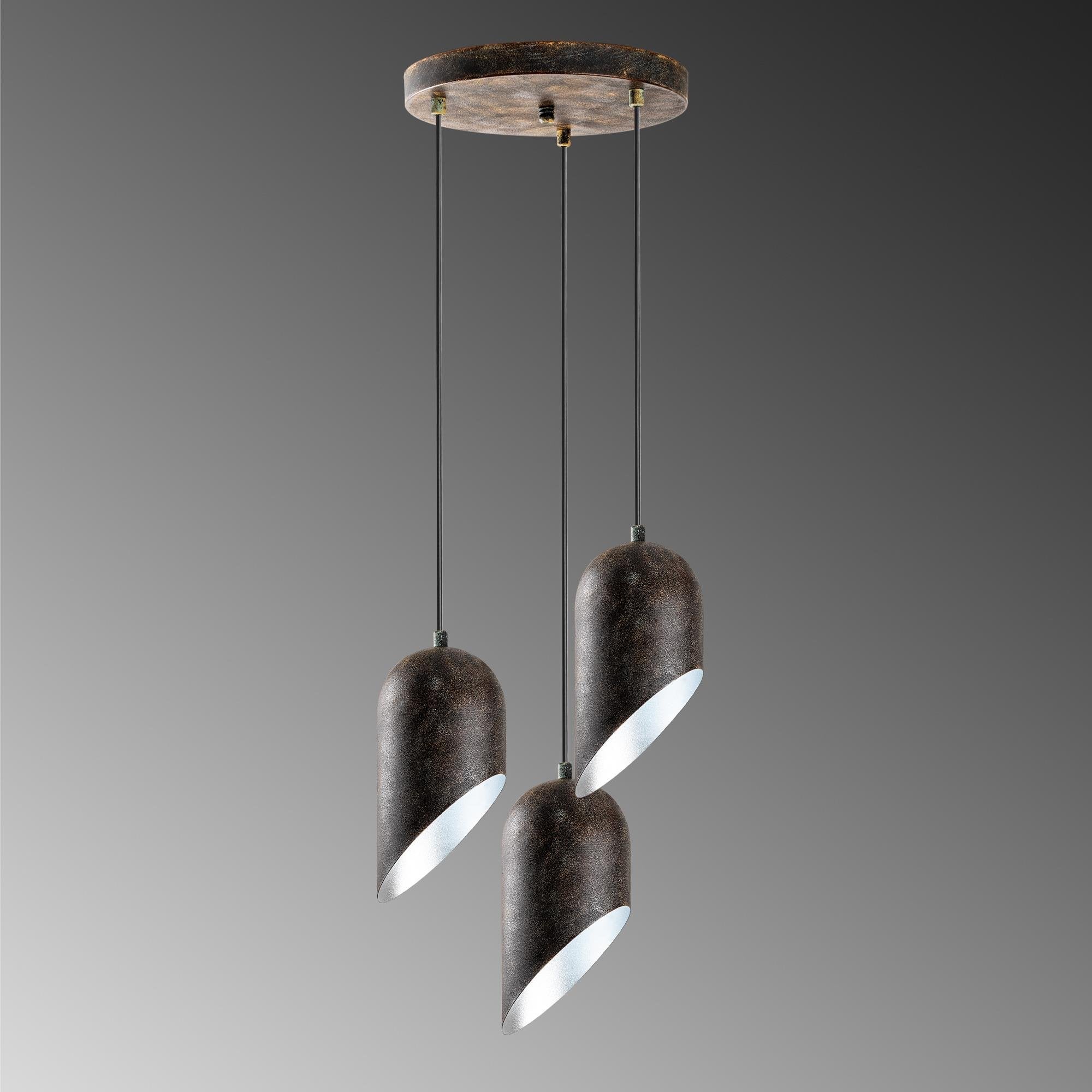 Kesik 6176 3 Retro Sıvama Sarkıt Aydınlatma | ByLamp