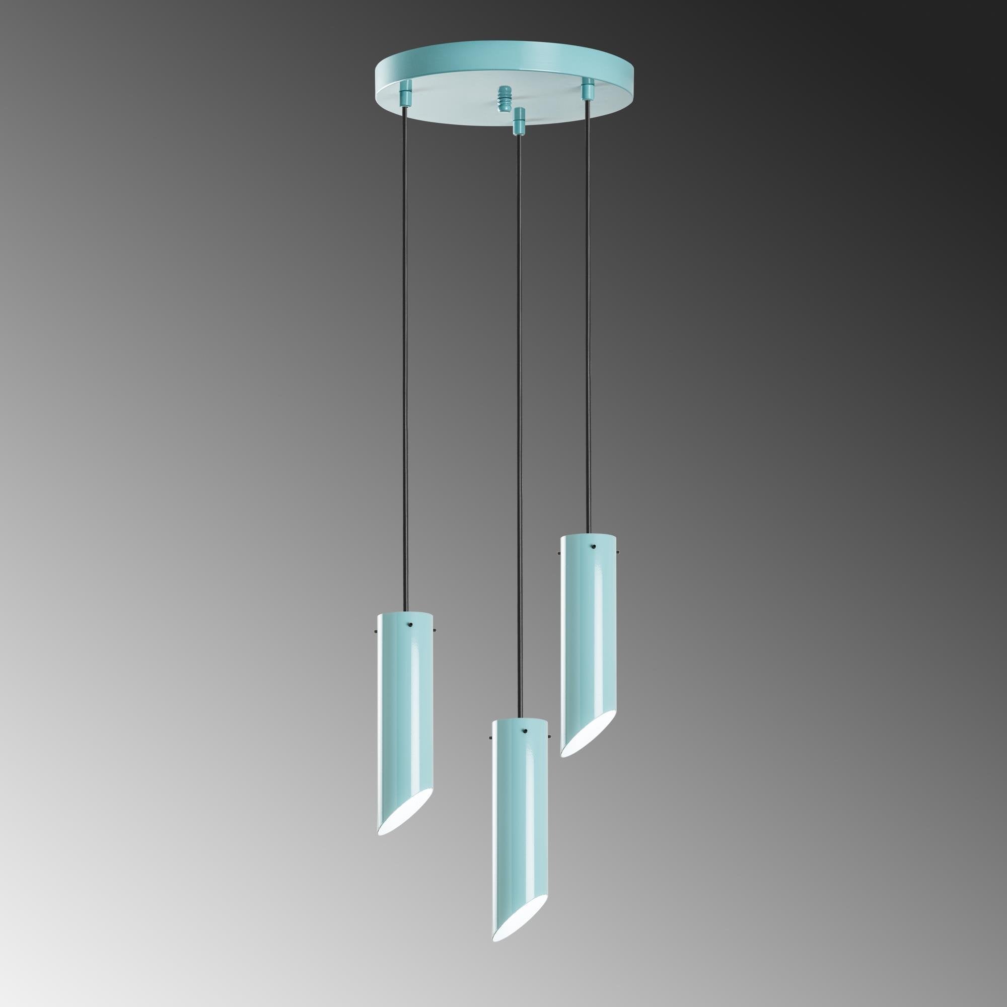 Kesik 6916 Turkuaz Rustik Sarkıt Aydınlatma | ByLamp