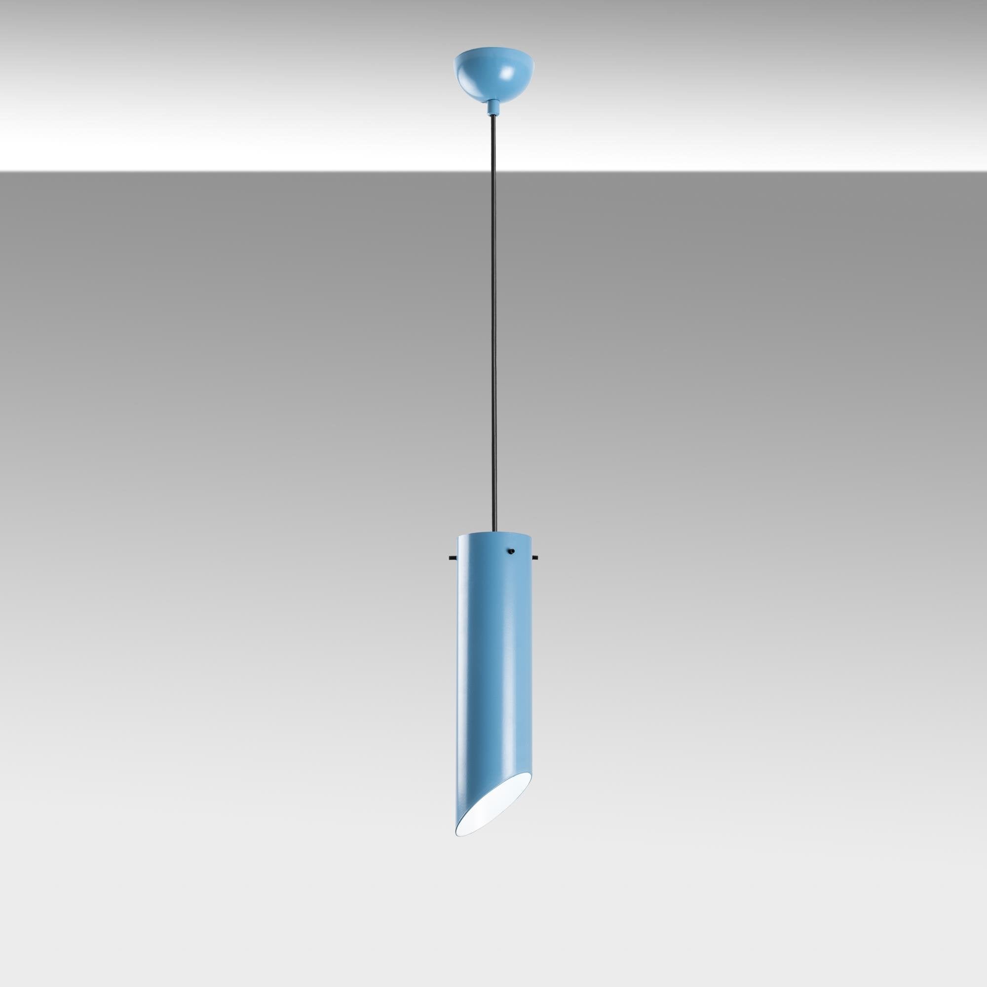 Kesik Boru MR 976 Açık Mavi Rustik Sarkıt Aydınlatma | ByLamp