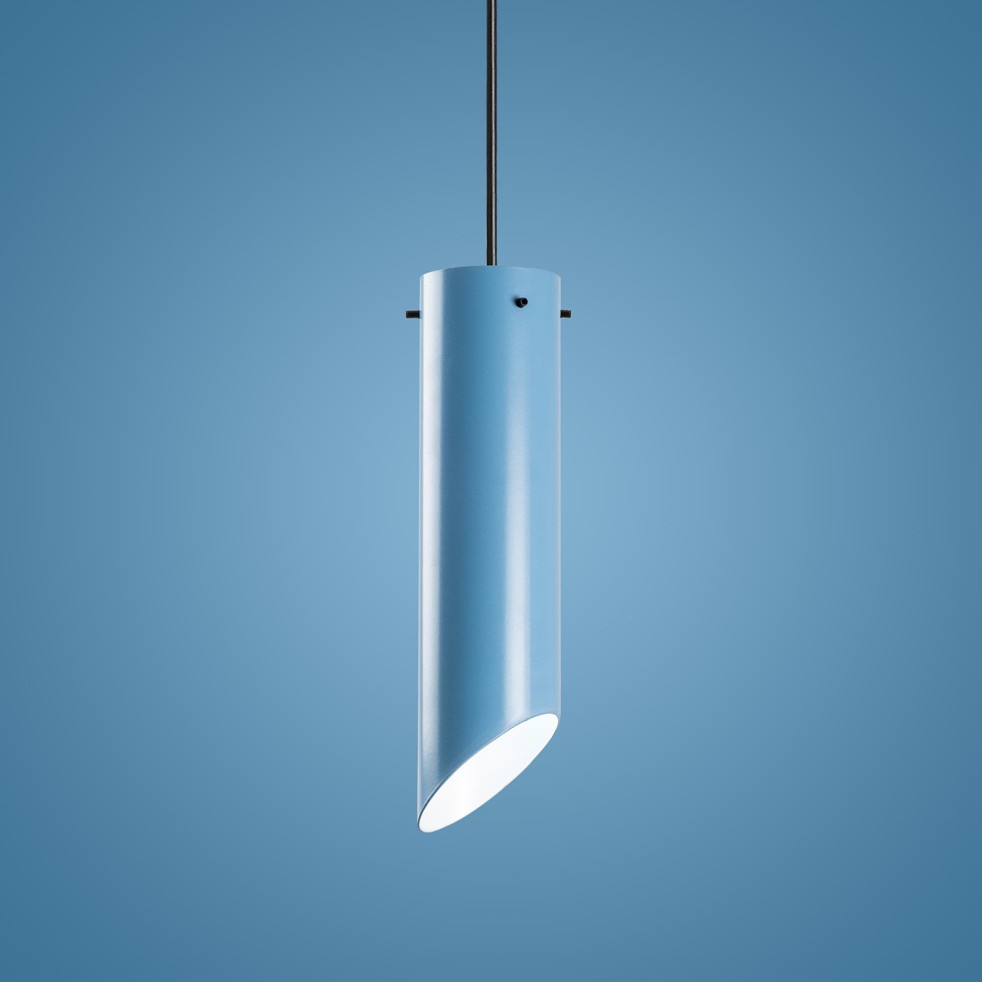 Kesik Boru MR 976 Açık Mavi Rustik Sarkıt Aydınlatma | ByLamp