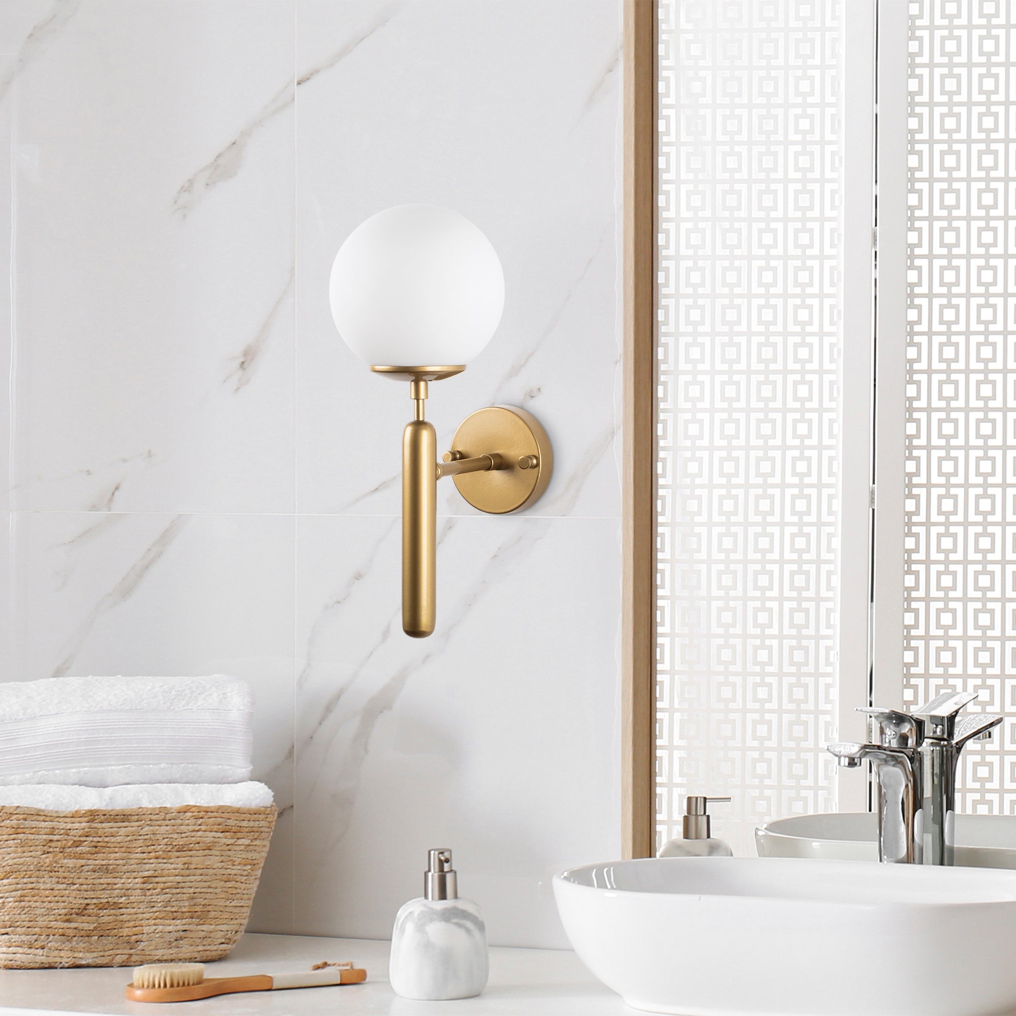 King 11458 Cam Aplik Duvar Aydınlatma | ByLamp