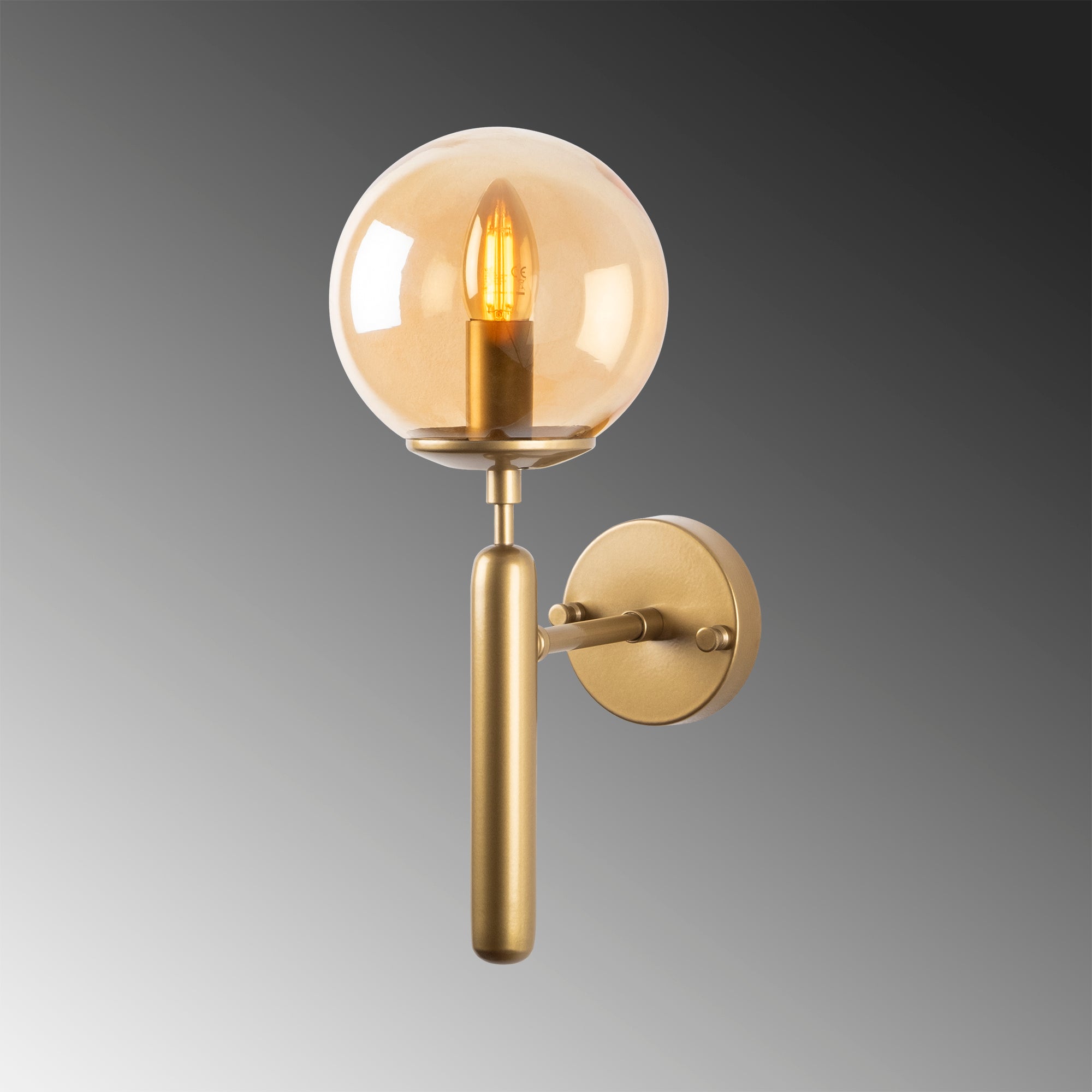 King 11459 Cam Aplik Duvar Aydınlatma | ByLamp