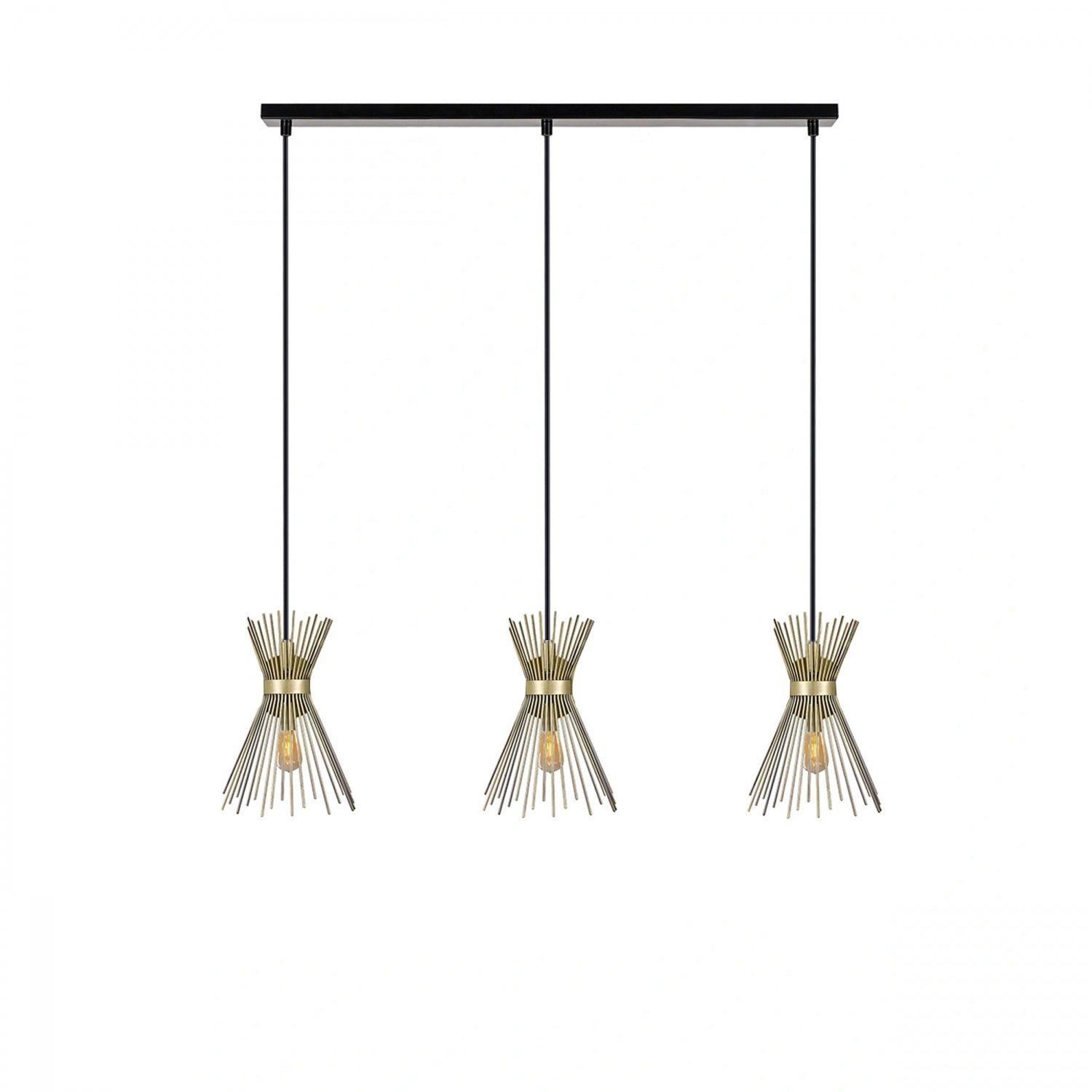 Hedgehog Row Antique Color 3-Wire Pendant Lamp | ByLamp