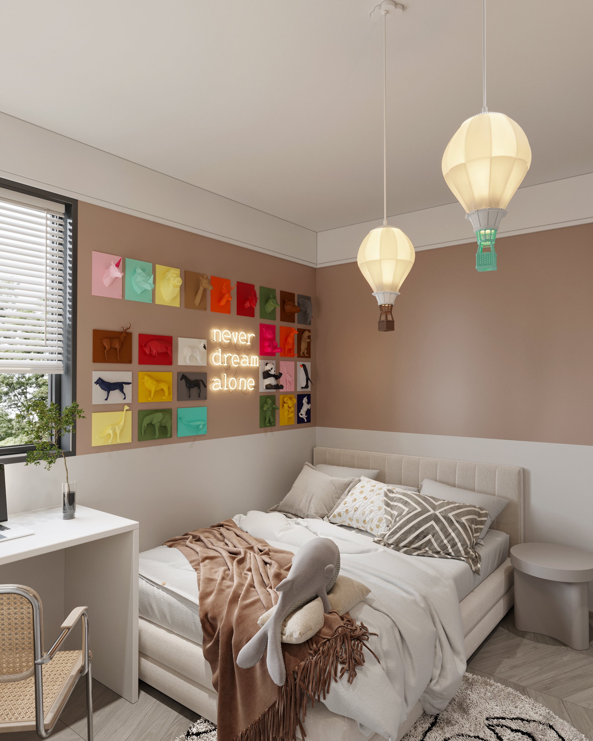 Klasik Desenli Balon Sarkıt Lamba Medium | ByLamp