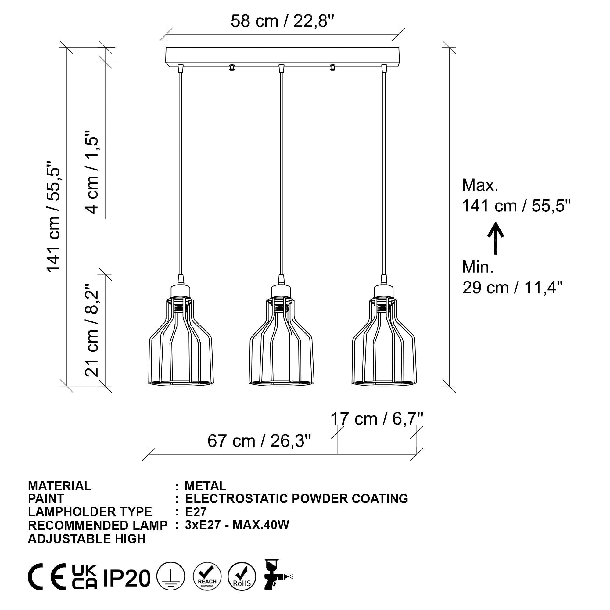 Kofi N 1094 1 Tel Sarkıt Aydınlatma | ByLamp