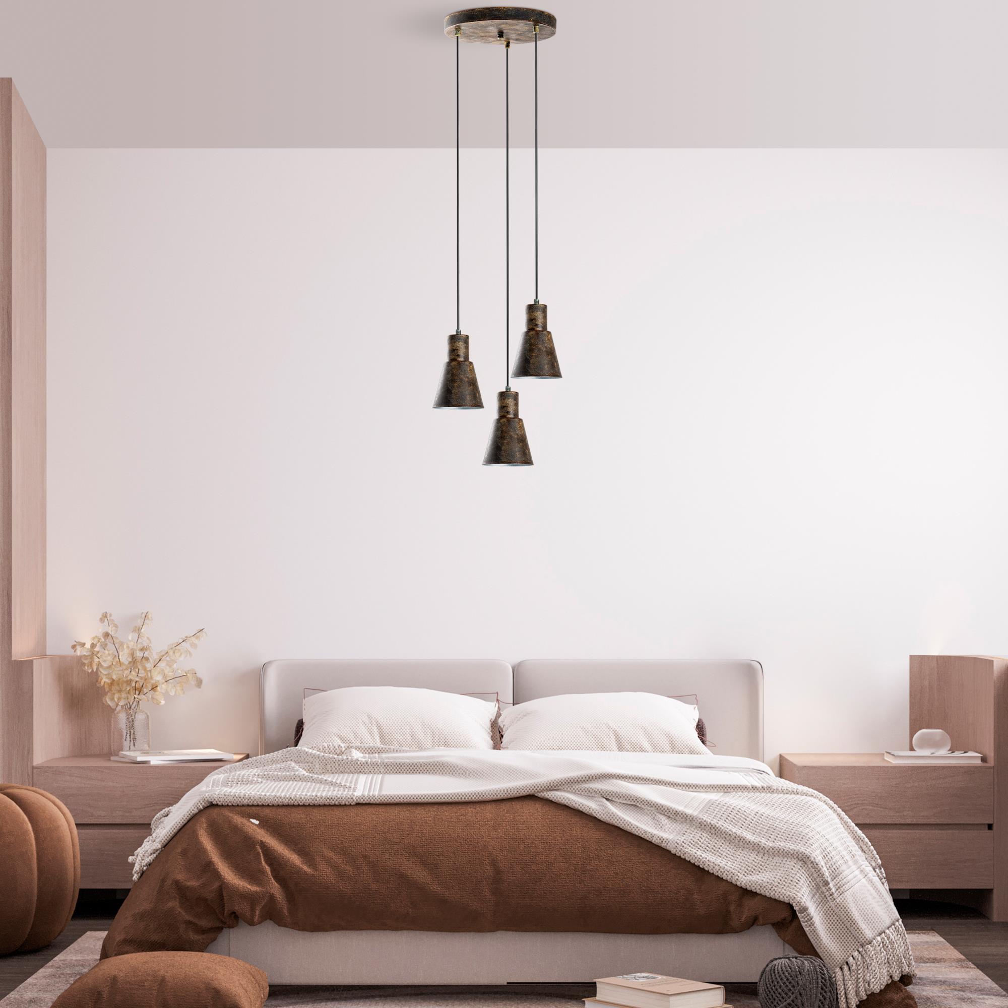 Konikkem 6357 3 Retro Sıvama Sarkıt Aydınlatma | ByLamp