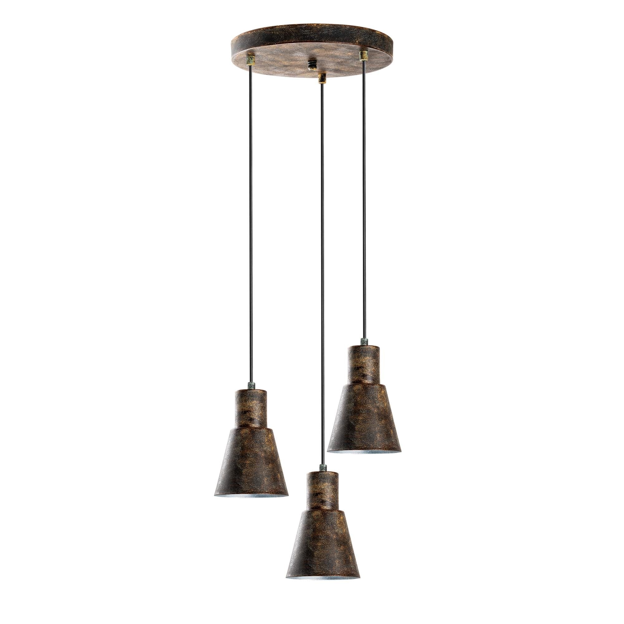 Konikkem 6357 3 Retro Sıvama Sarkıt Aydınlatma | ByLamp