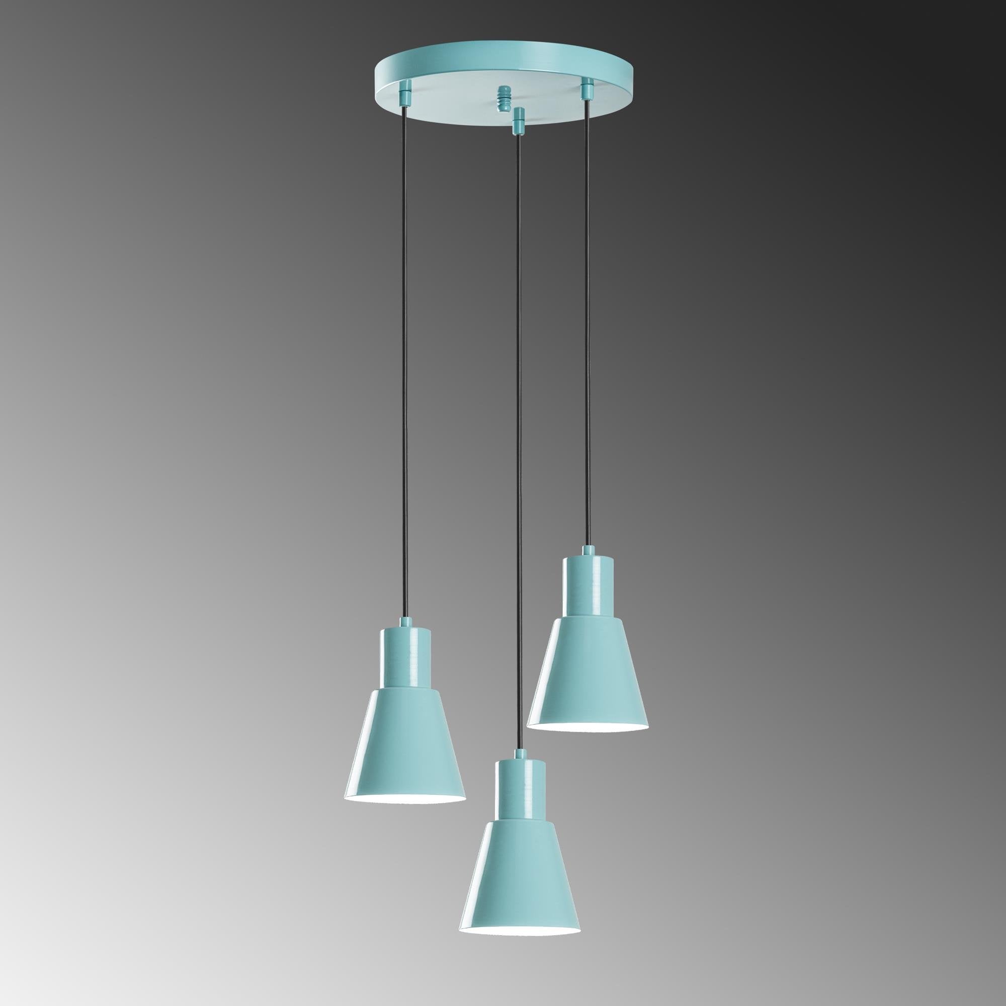 Konikkem 6357 3 Turkuaz Sıvama Sarkıt Aydınlatma | ByLamp