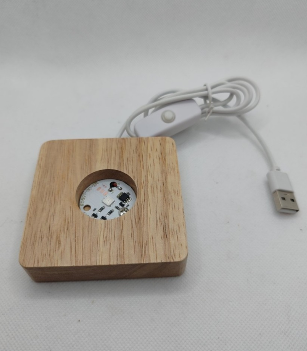 Valentine's Day Special Gift Color Changing Heart Figured Crystal Ball Night Lamp