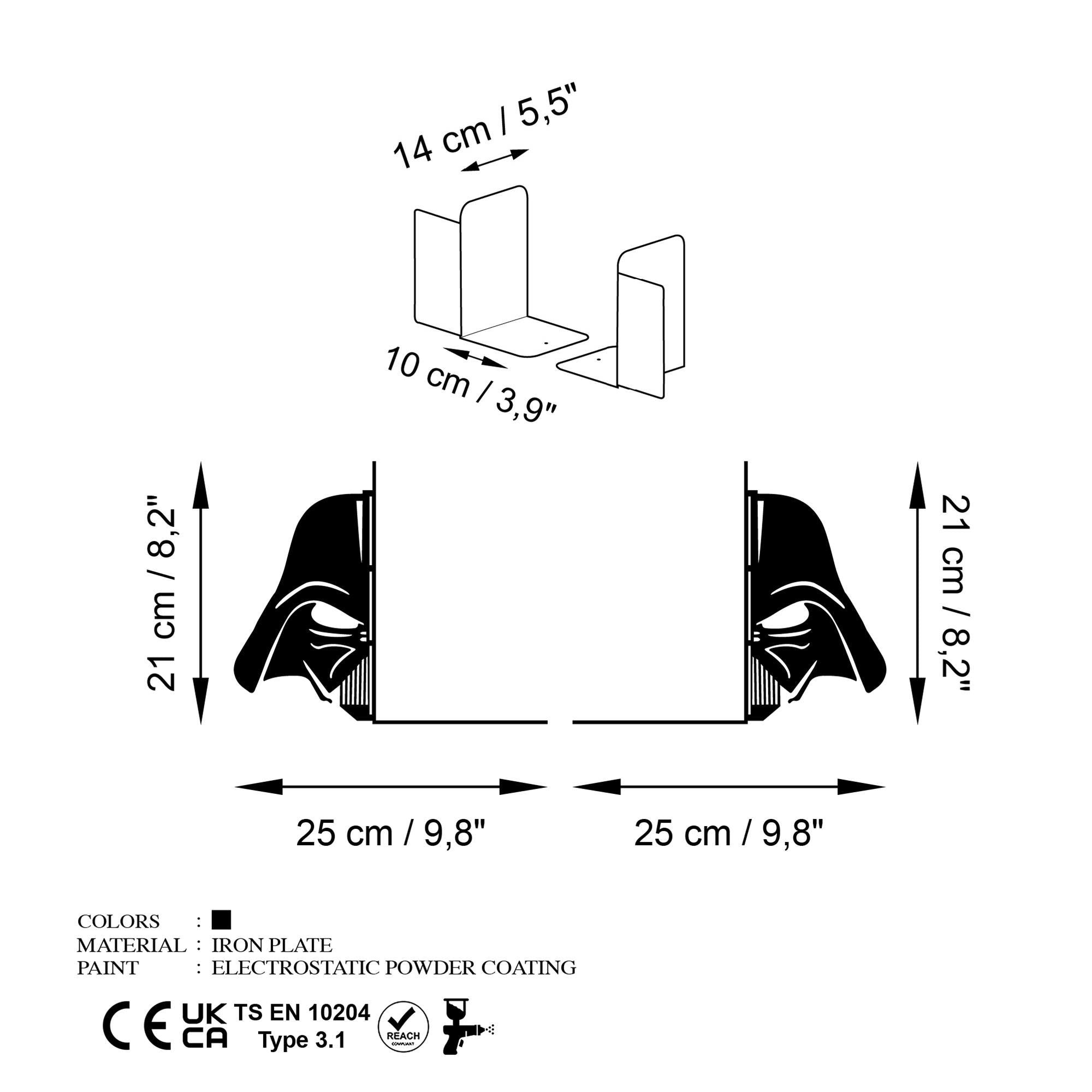 KT-033 Dekoratif Metal Kitap Tutucu | ByLamp