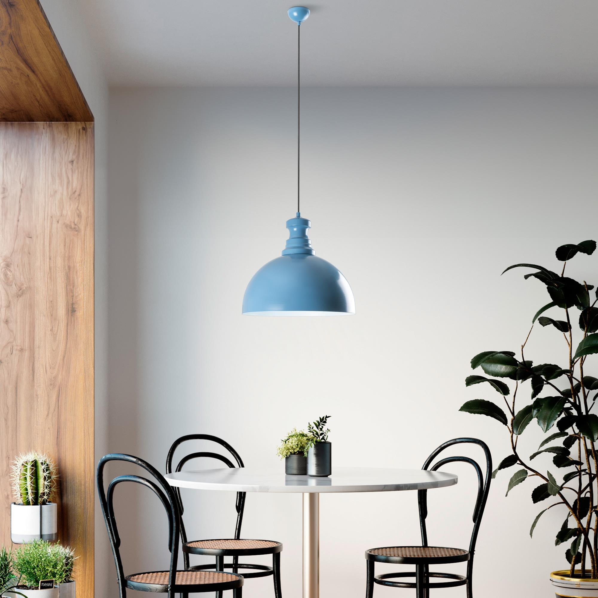 Küre 40 228 Açık Mavi Sıvama Sarkıt Aydınlatma | ByLamp