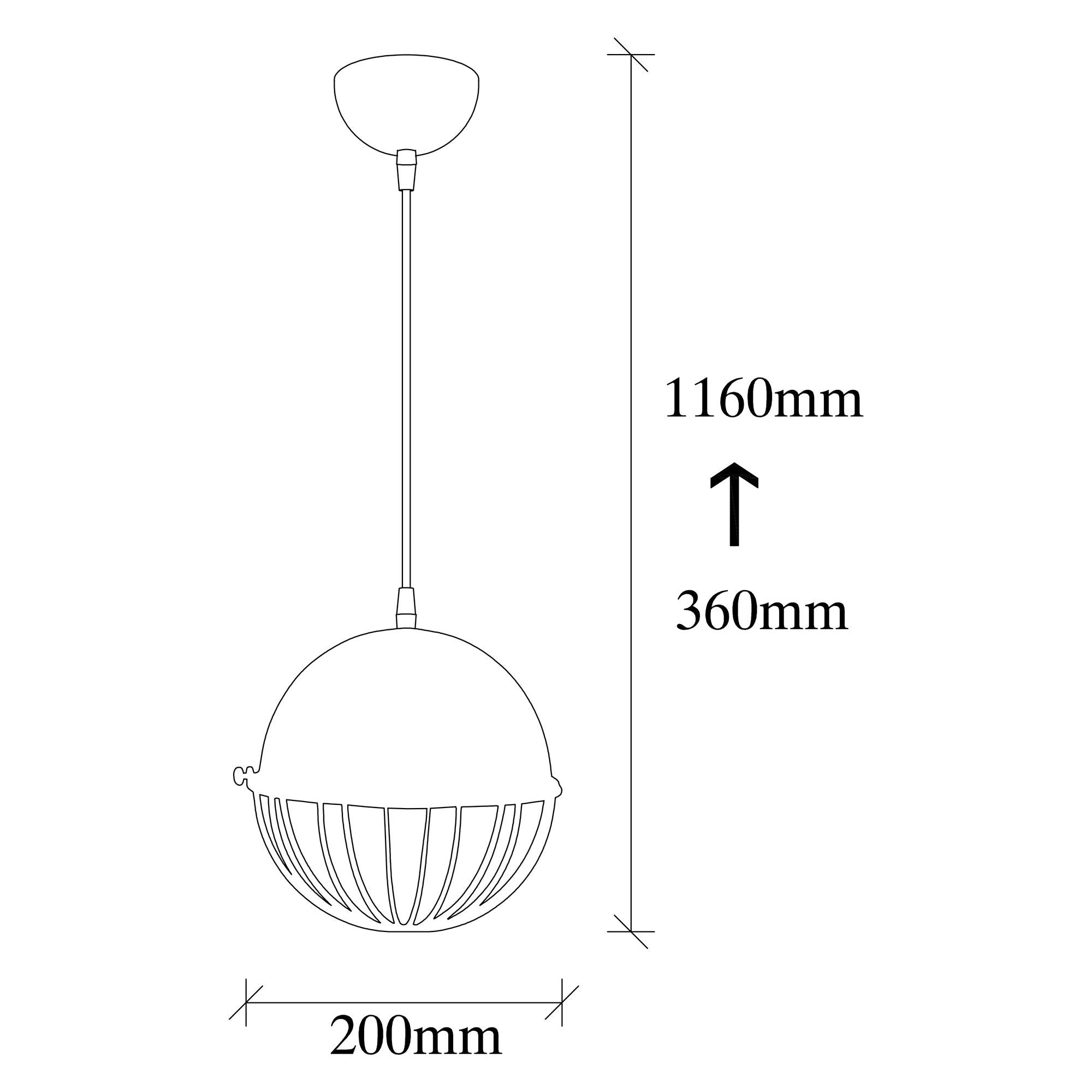 Küre Tel 20 MR 737 Sıvama Sarkıt Aydınlatma | ByLamp