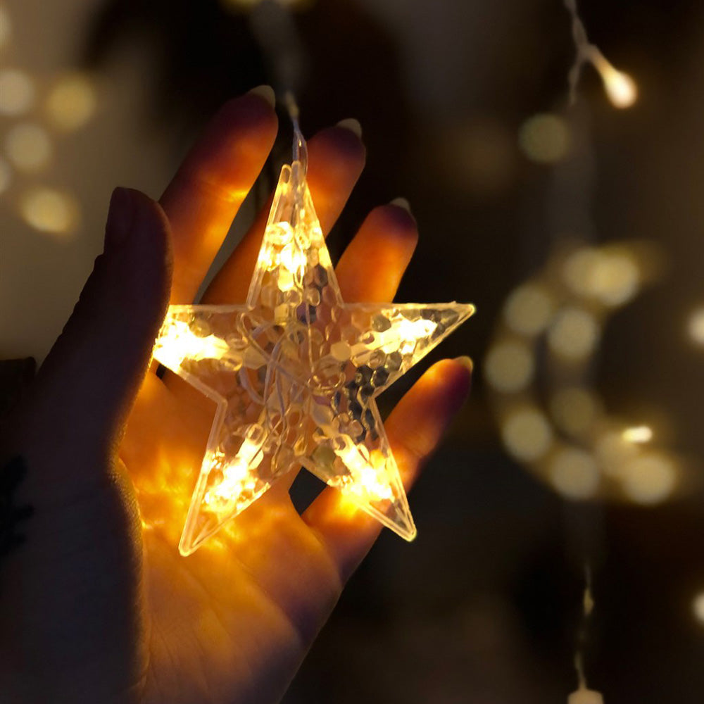 Ay Yıldız Süsleme Perde Led Işık | ByLamp