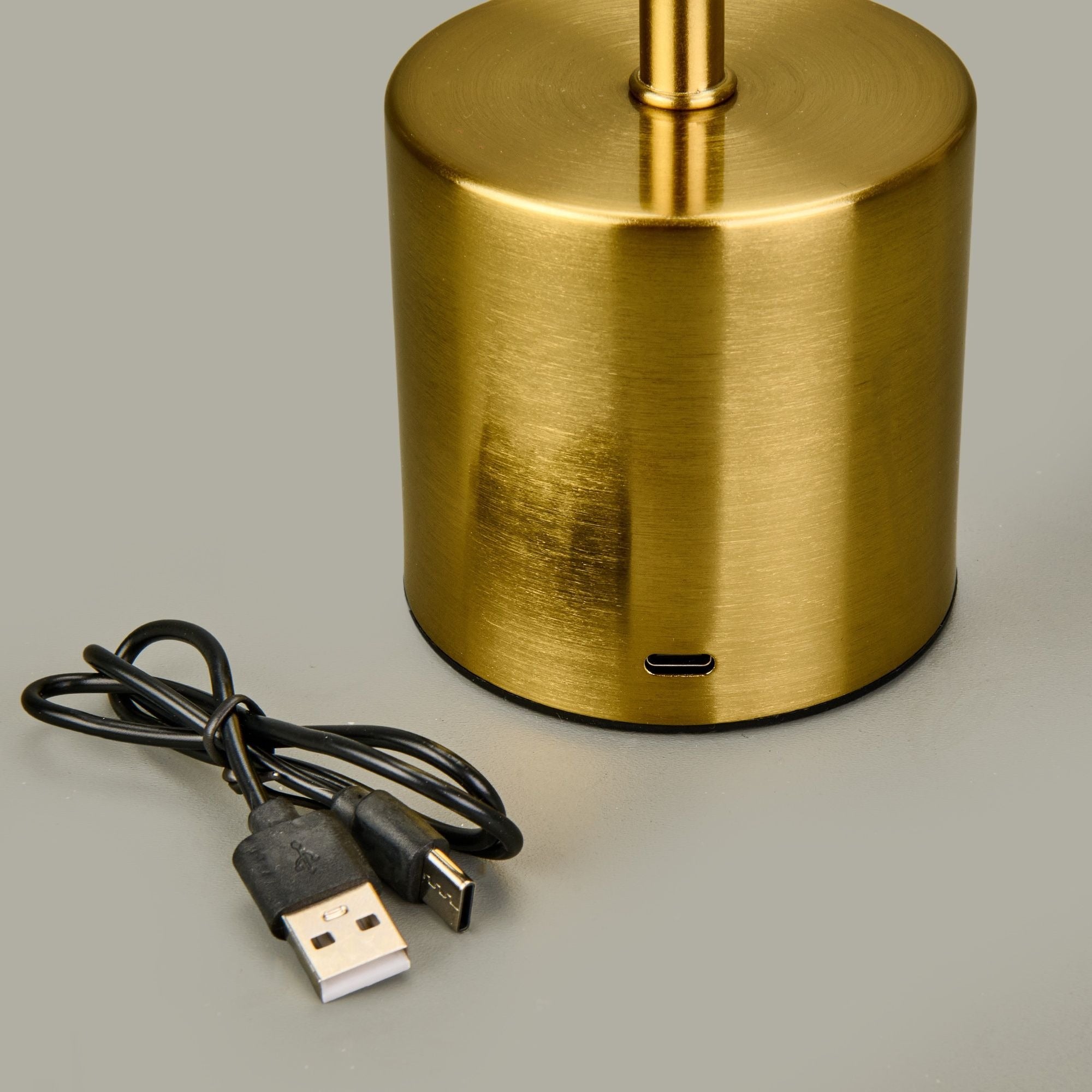 USB Şarjlı Dokunmatik Gold Masa Lambası | ByLamp