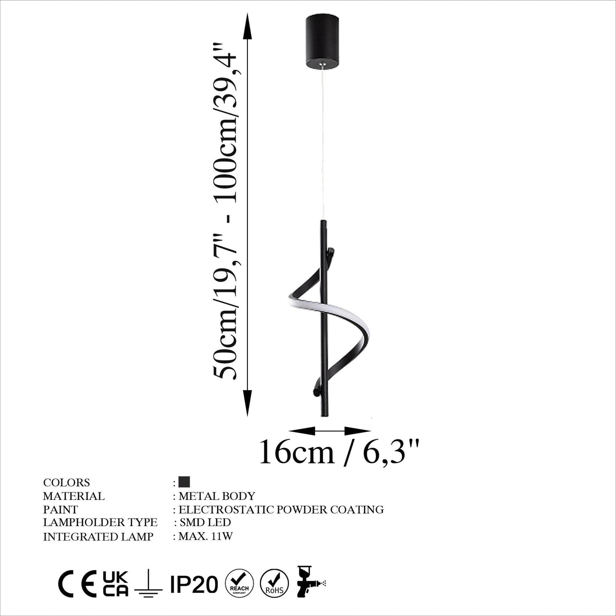Jasminara 13518 Led Sarkıt Aydınlatma | ByLamp